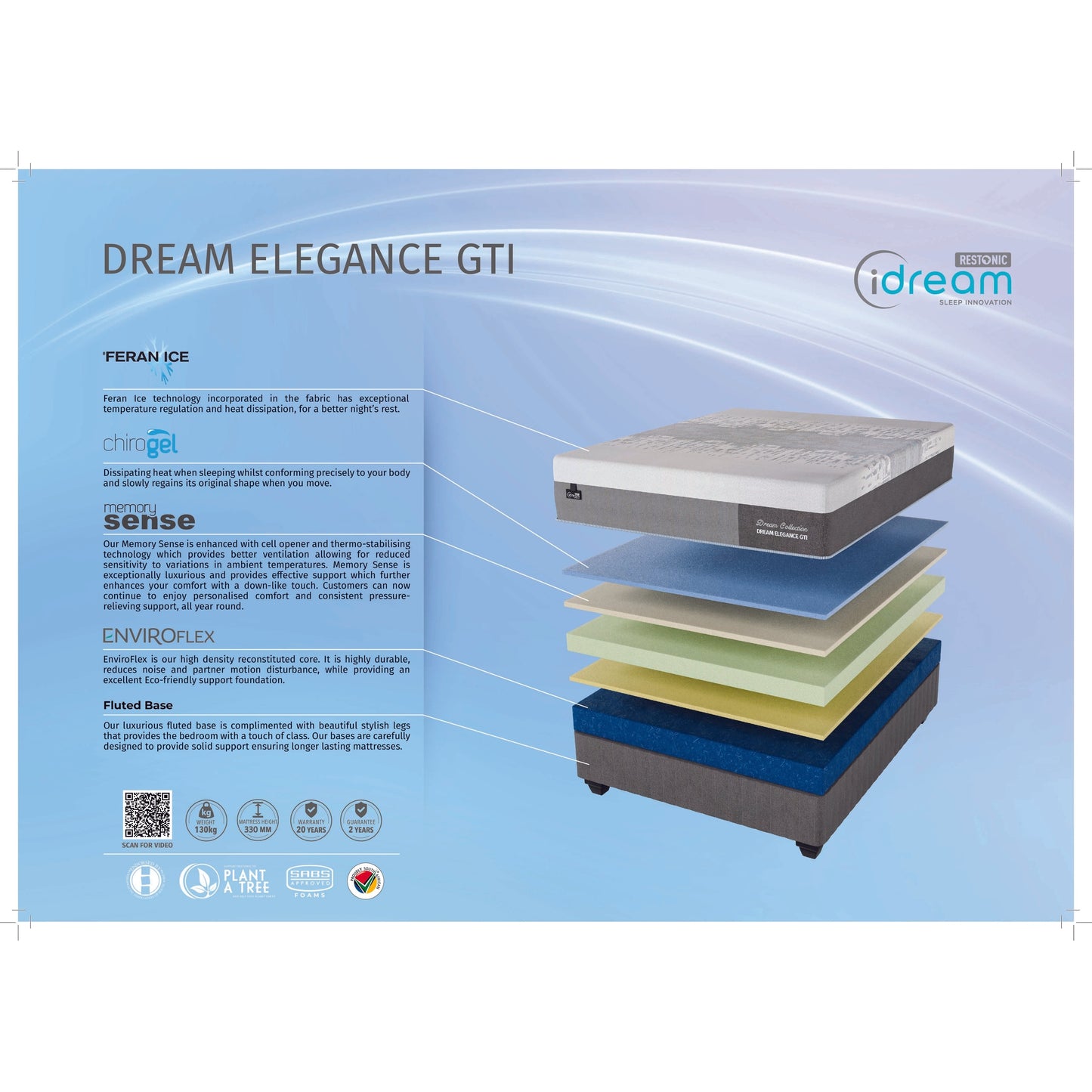 iDream Dream Elegance GTI Waterfall NT King Bed