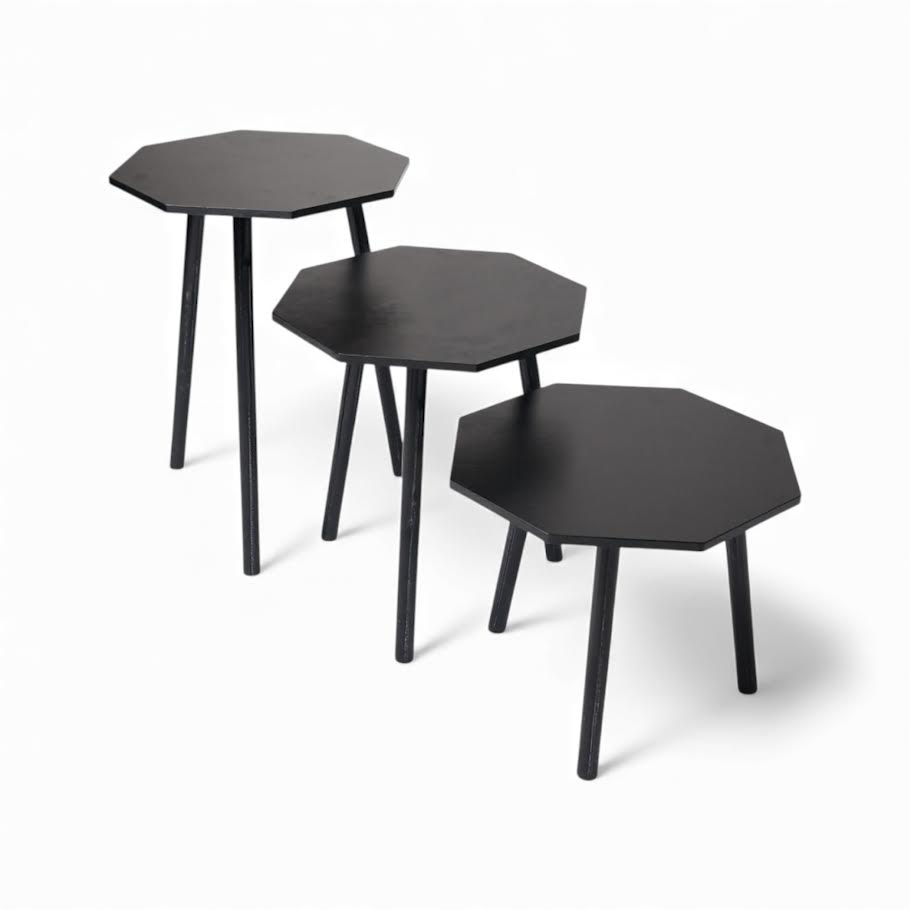 Aura 3 Piece Coffee Table + Free 3D Small Carpet