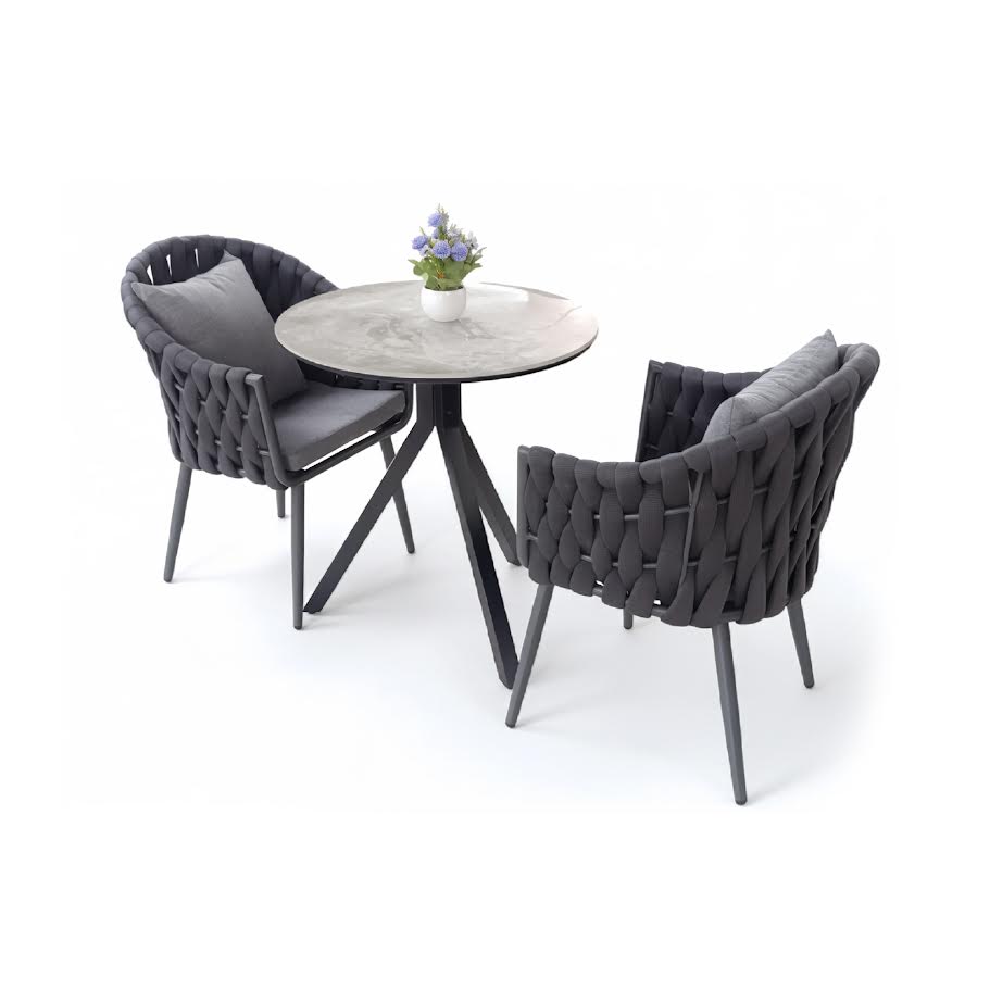Woven 3 Piece Table & Chairs