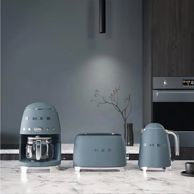 Smeg Kettle & Toaster Retro Matte Combo Storm Blue