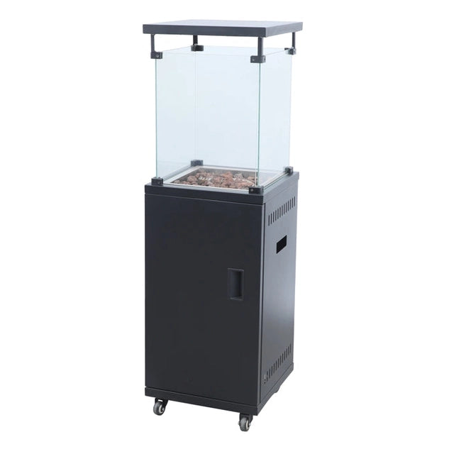 Totai Modern Glass Flame Outdoor Patio Heater - 16/DK1033