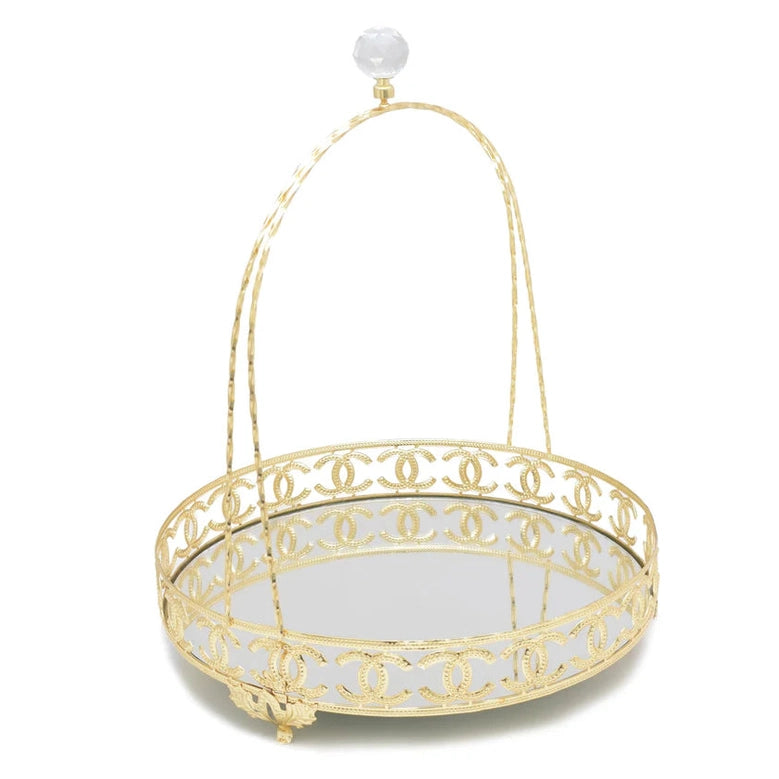 Bursa Collection LV Design Basket - Gold