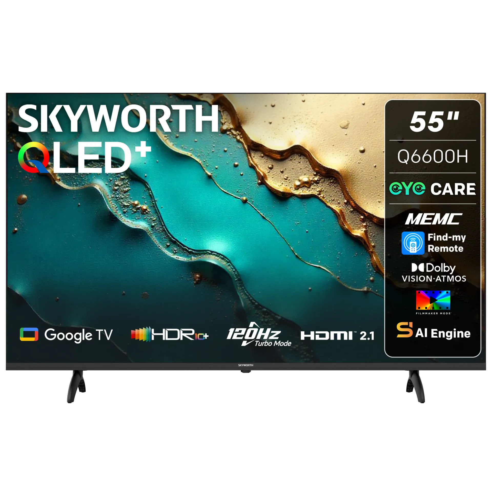 Skyworth 55-inch QLED Google TV-55Q6600K | Bawas Furnishers