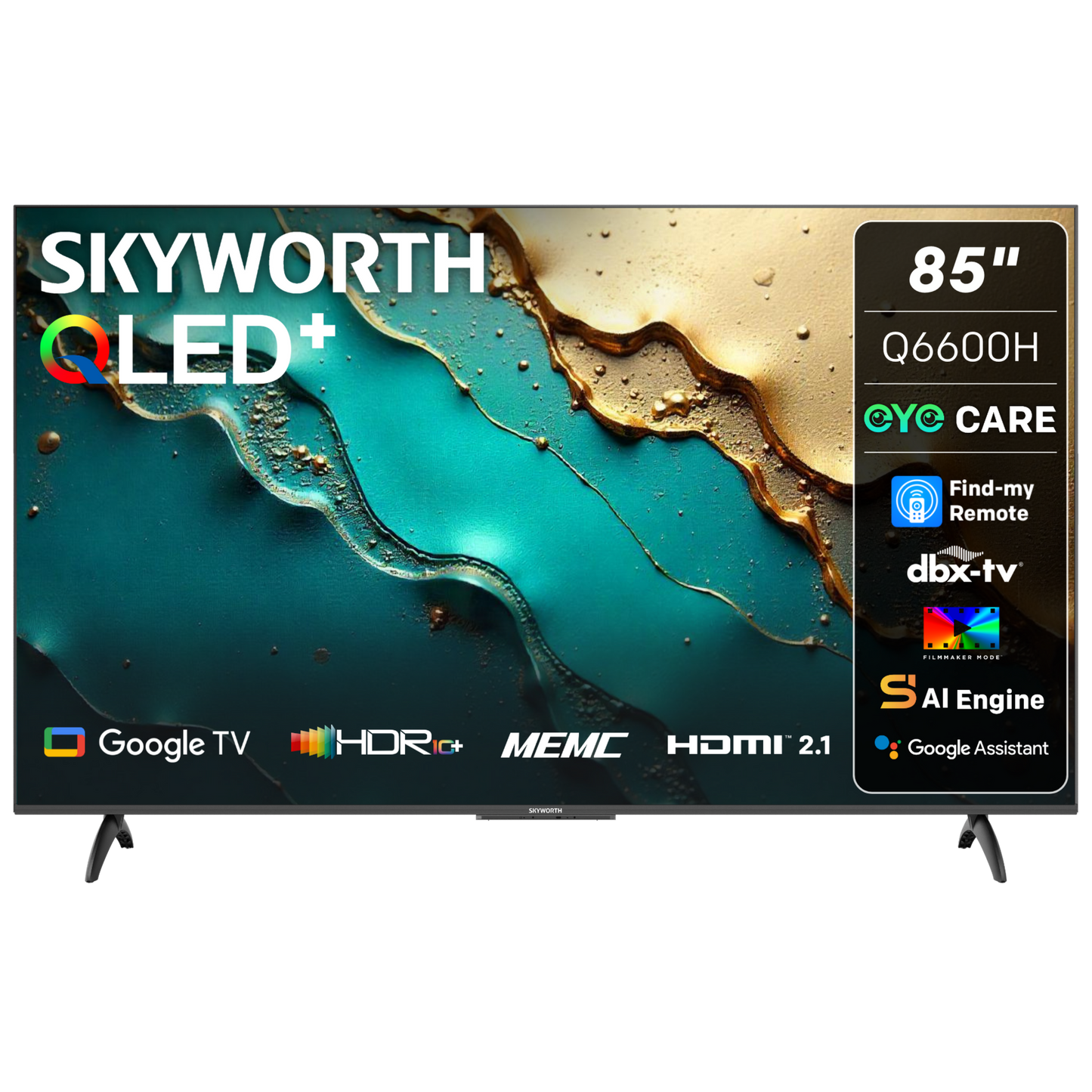 Skyworth 85-inch QLED Google TV-85Q6600H