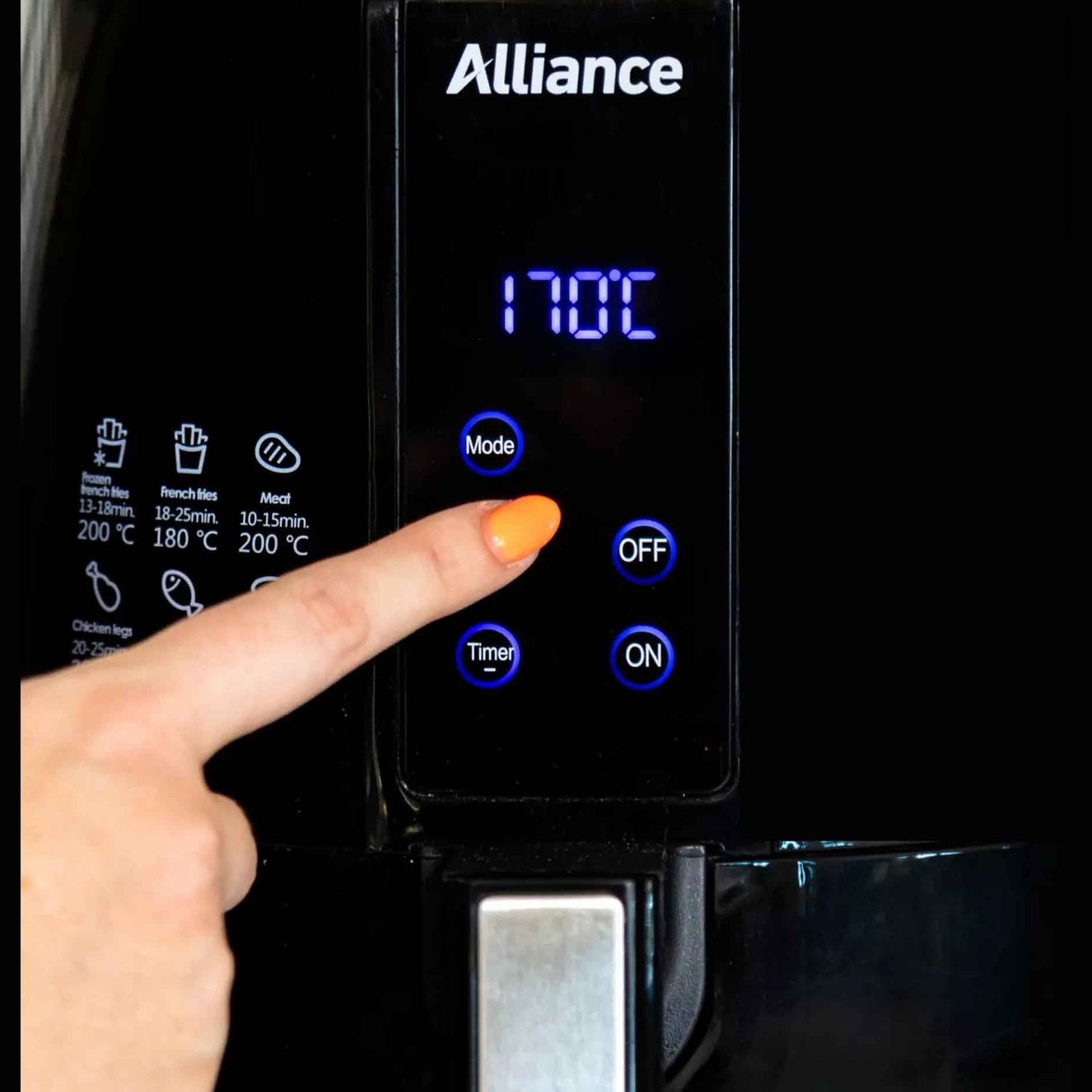 Alliance 4.3Lt Digital Air Fryer Black