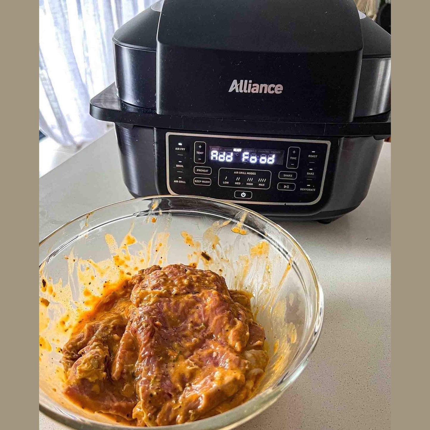 Alliance 6L Indoor Grill Air Fryer - Black