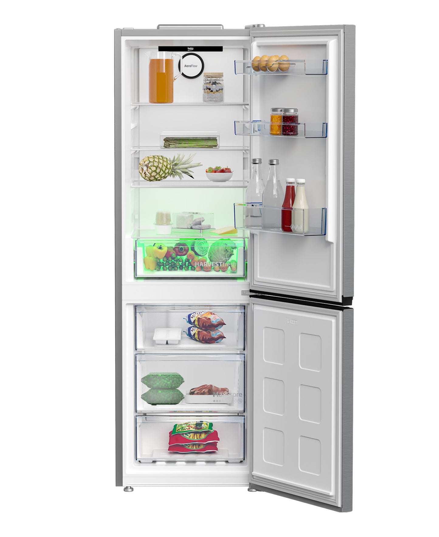 BEKO 316L Beyond 60cm Freestanding Combi Fridge