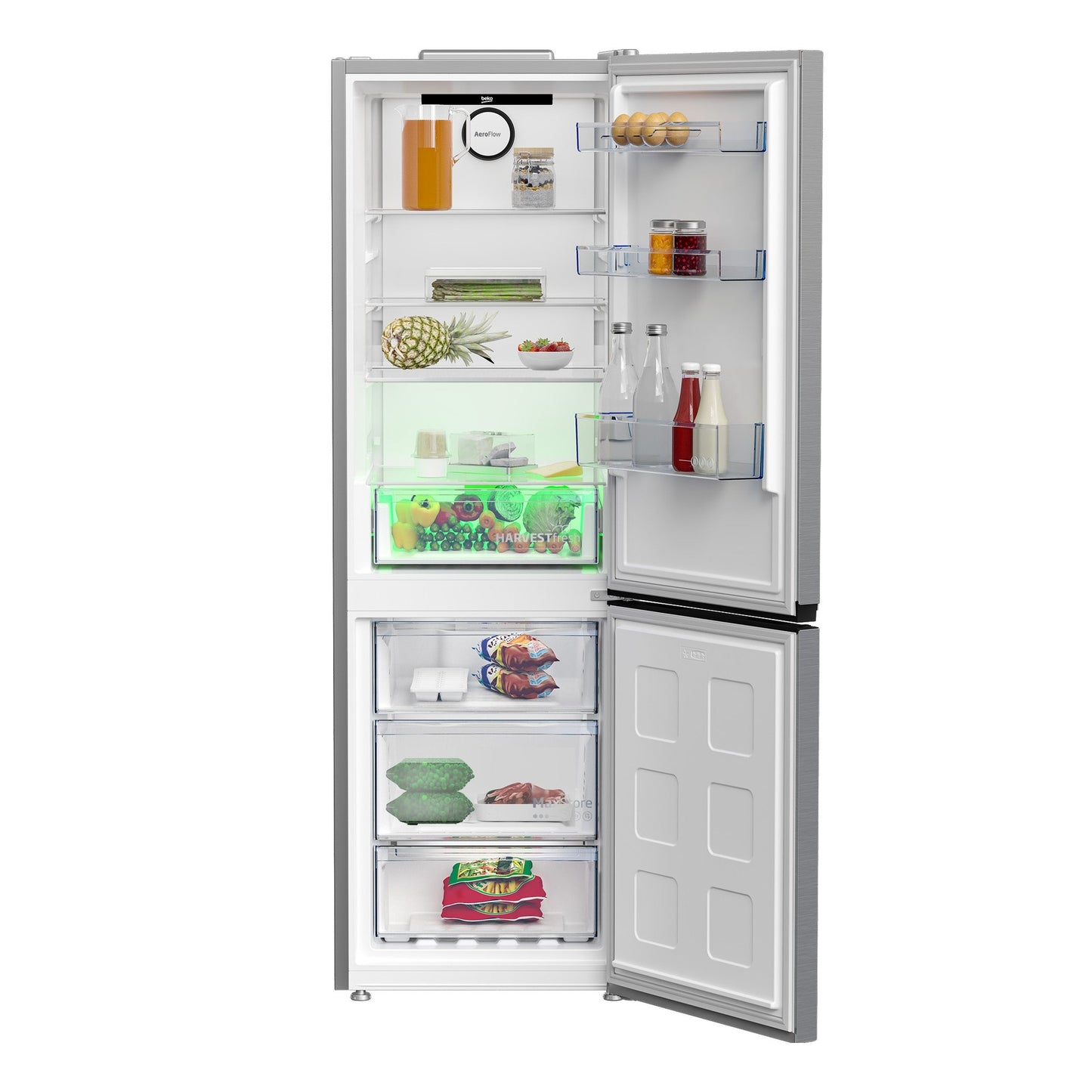 BEKO 316L Beyond 60cm Freestanding Combi Fridge