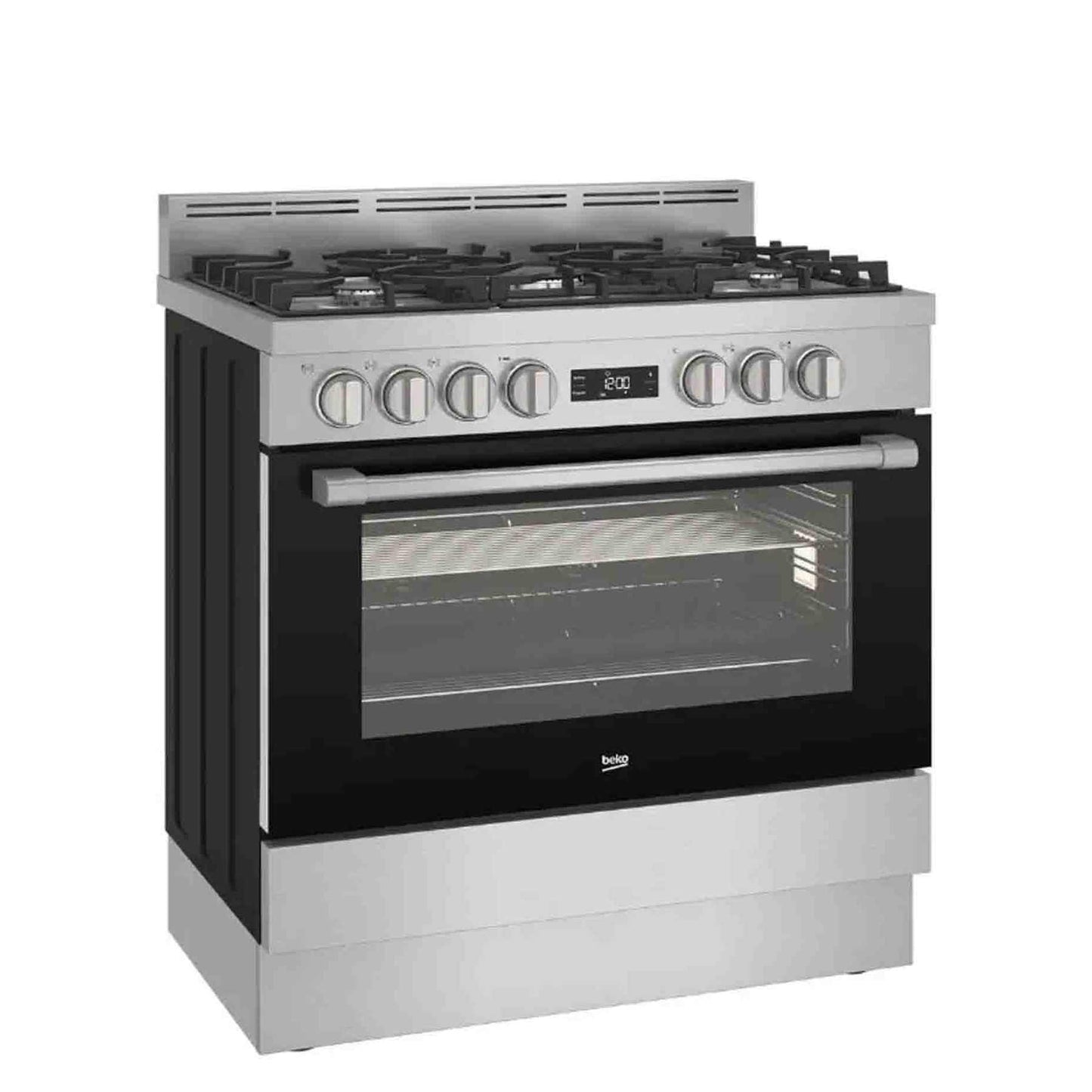 Beko 90cm Gas / Electric Inox Free Standing Stove - Stainless Steel
