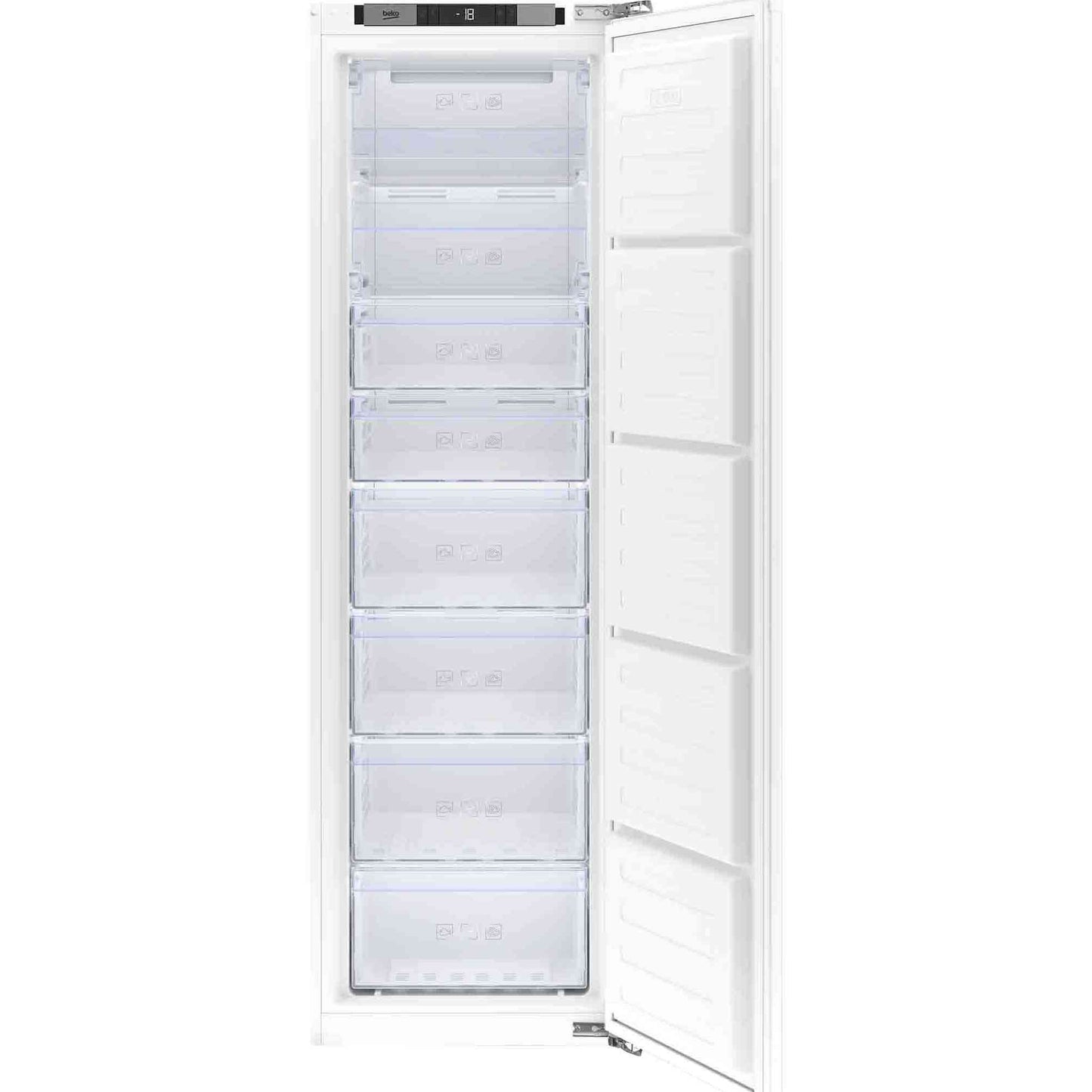 Beko 220L Upright Freezer Built-In - White