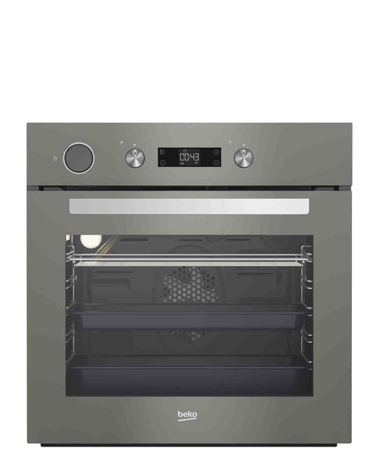 Beko 60cm BI Grion Disinfect Steam Oven - Metallic