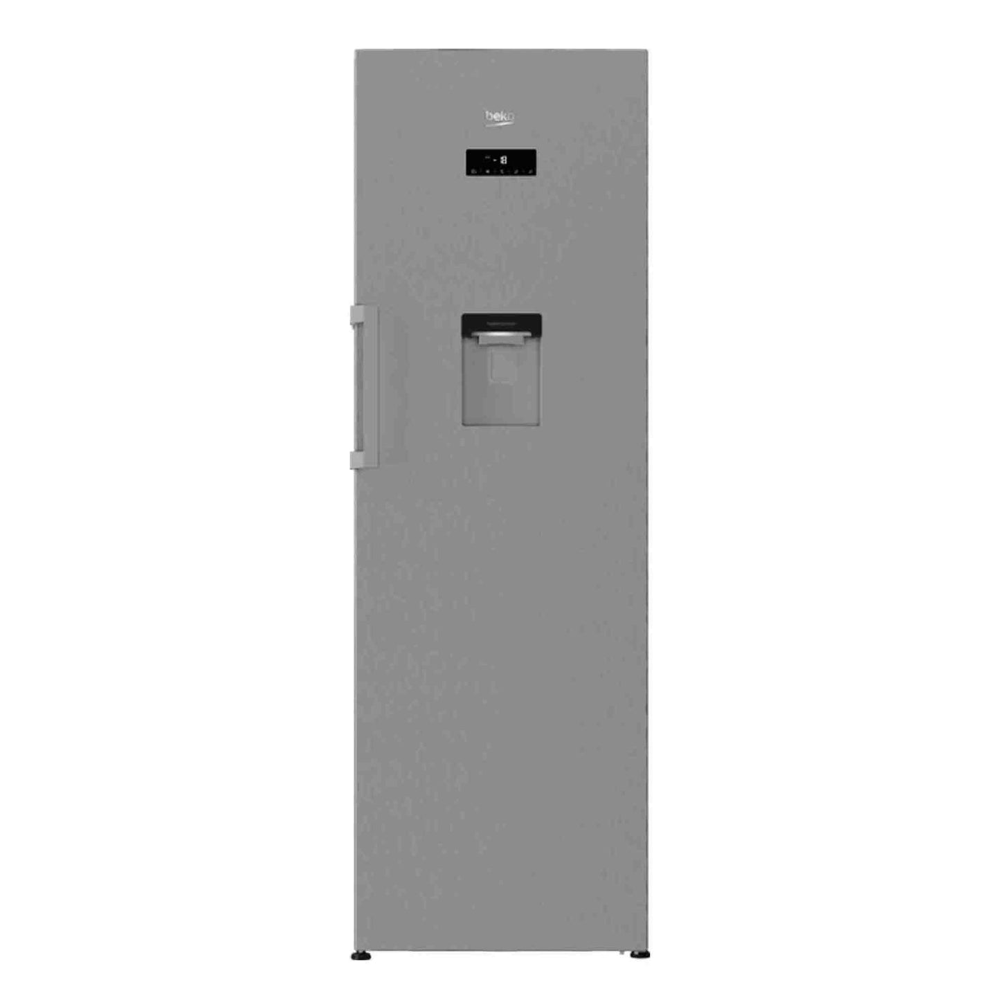 Beko Upright Fridge With Water Dispenser Full No Frost - Metallic