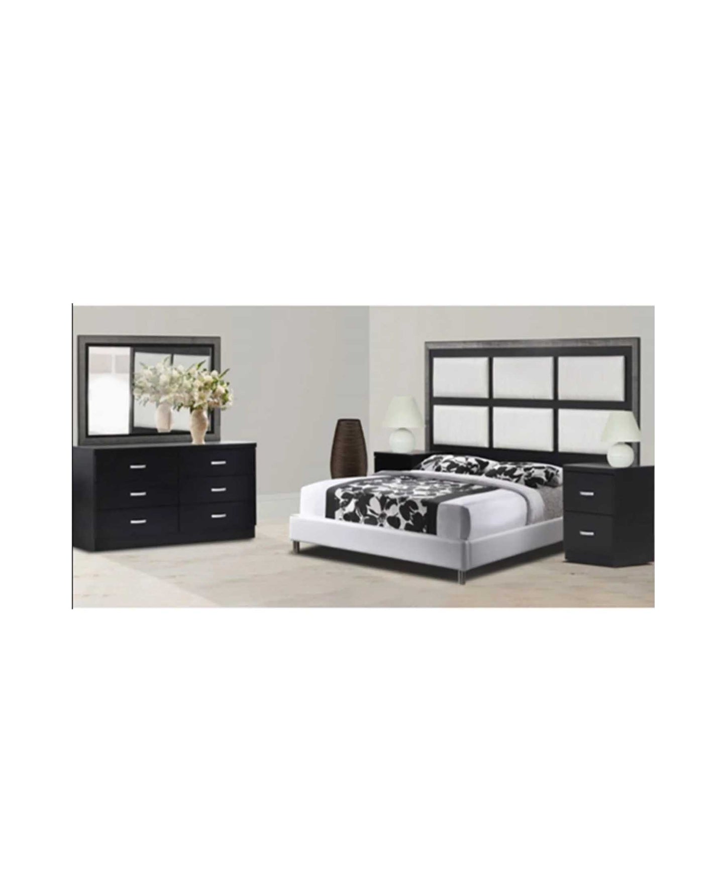 Bonnie 2 Piece Bedroom Suite - Black