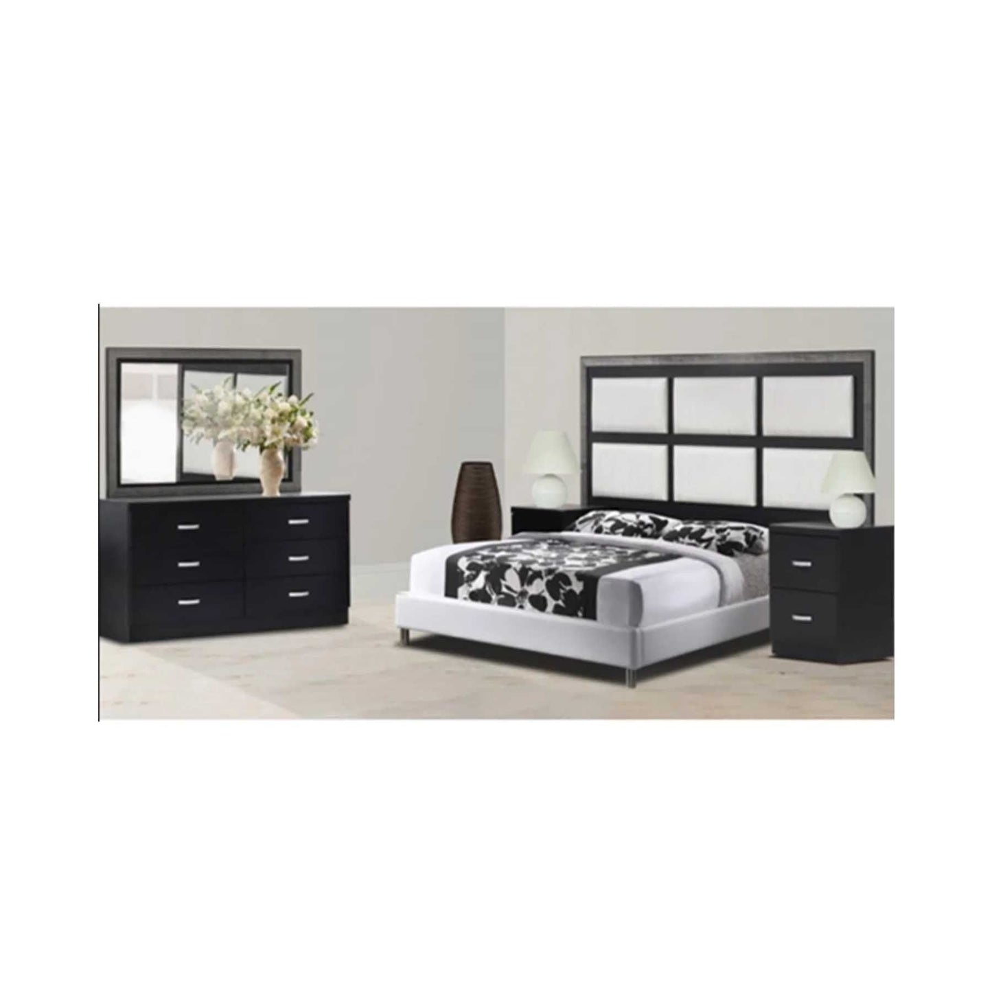 Bonnie 2 Piece Bedroom Suite - Black