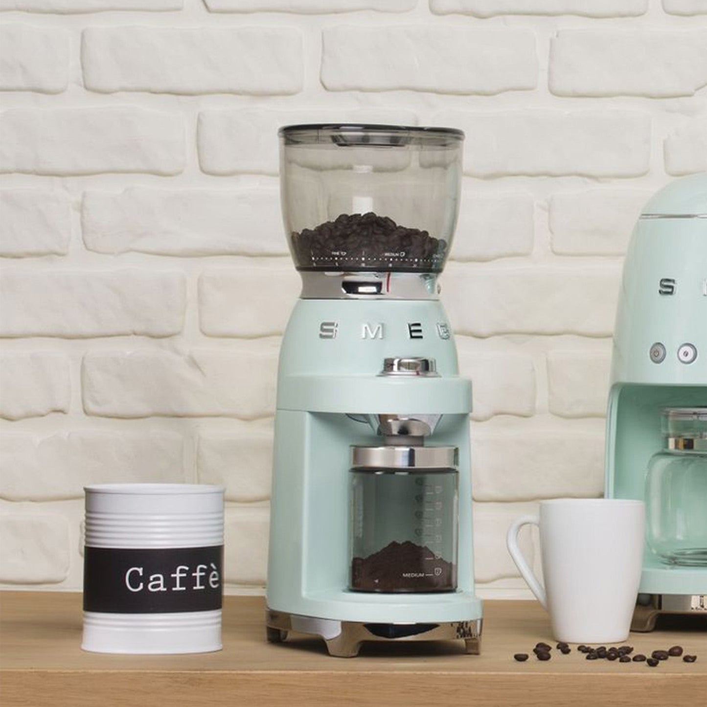 Smeg Retro Coffee Grinder - Green