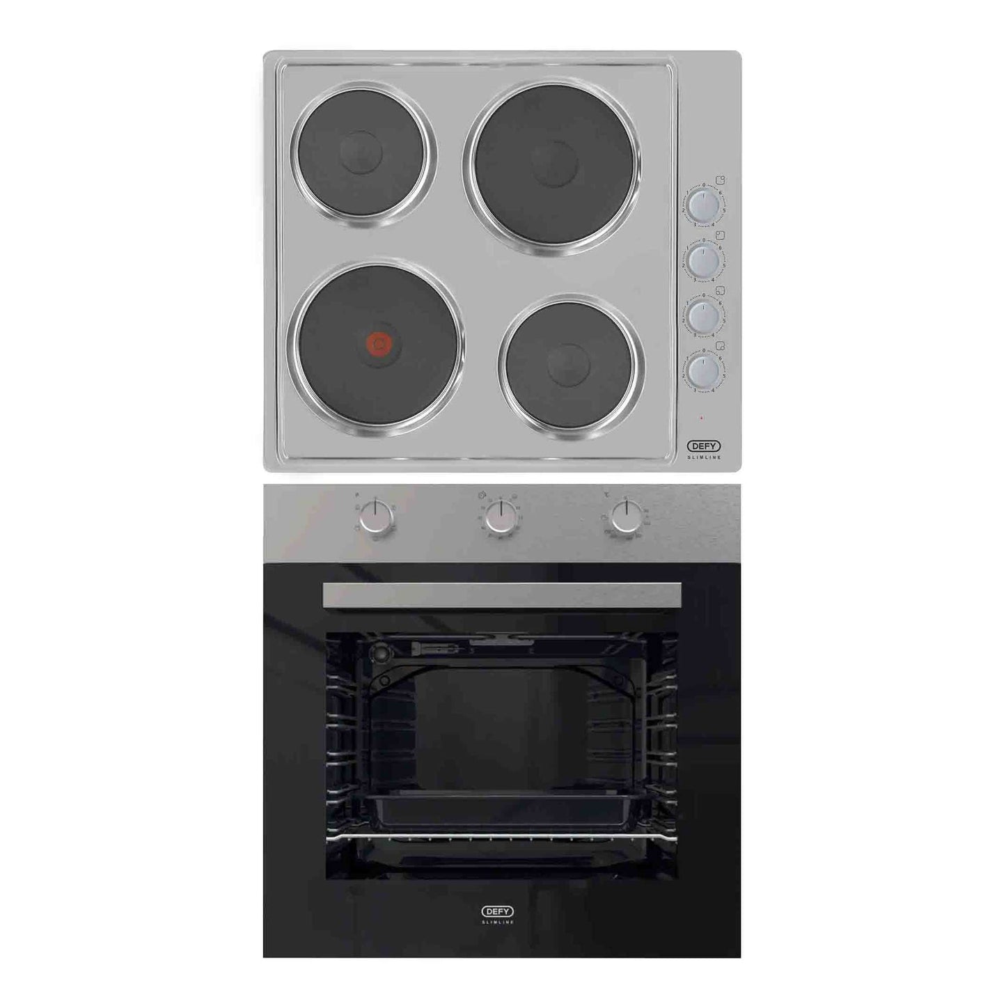 Defy Oven & Hob Box Set - Black & Silver