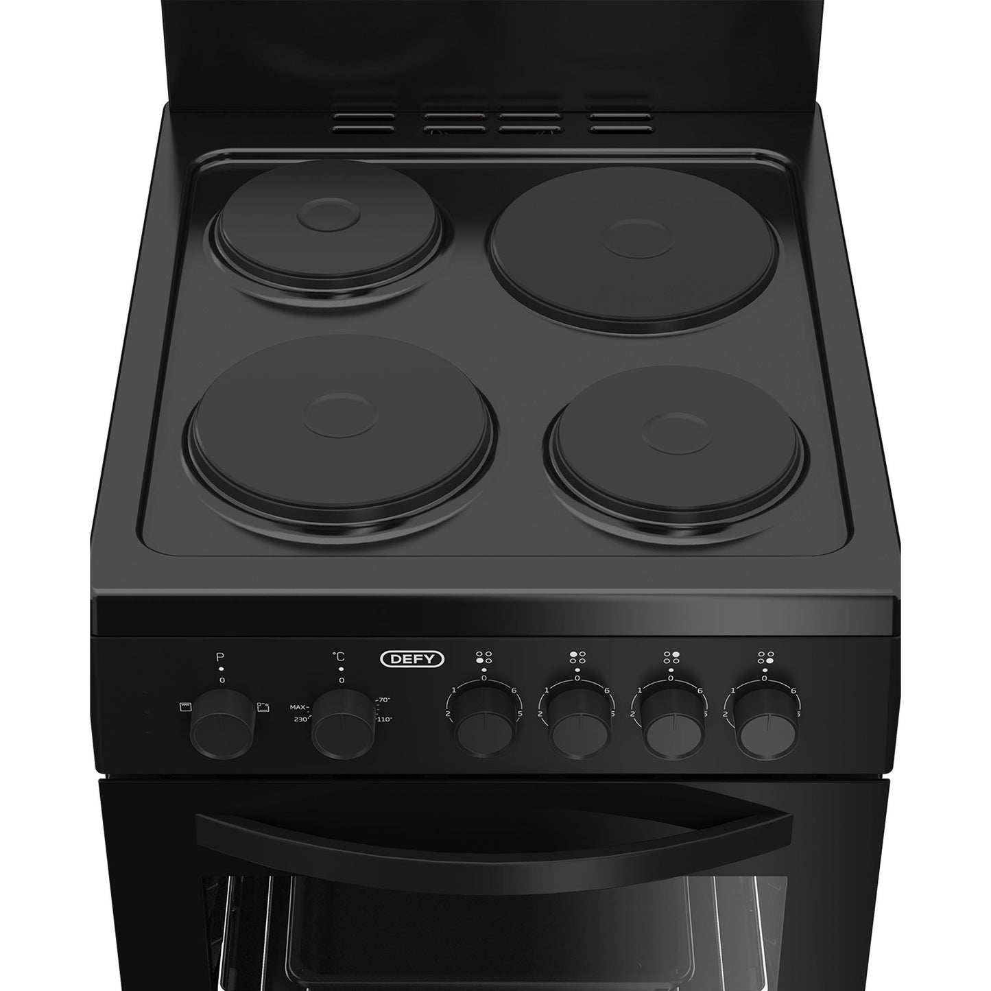 Defy 4 Plate Compact Stove Black FC - DSS554