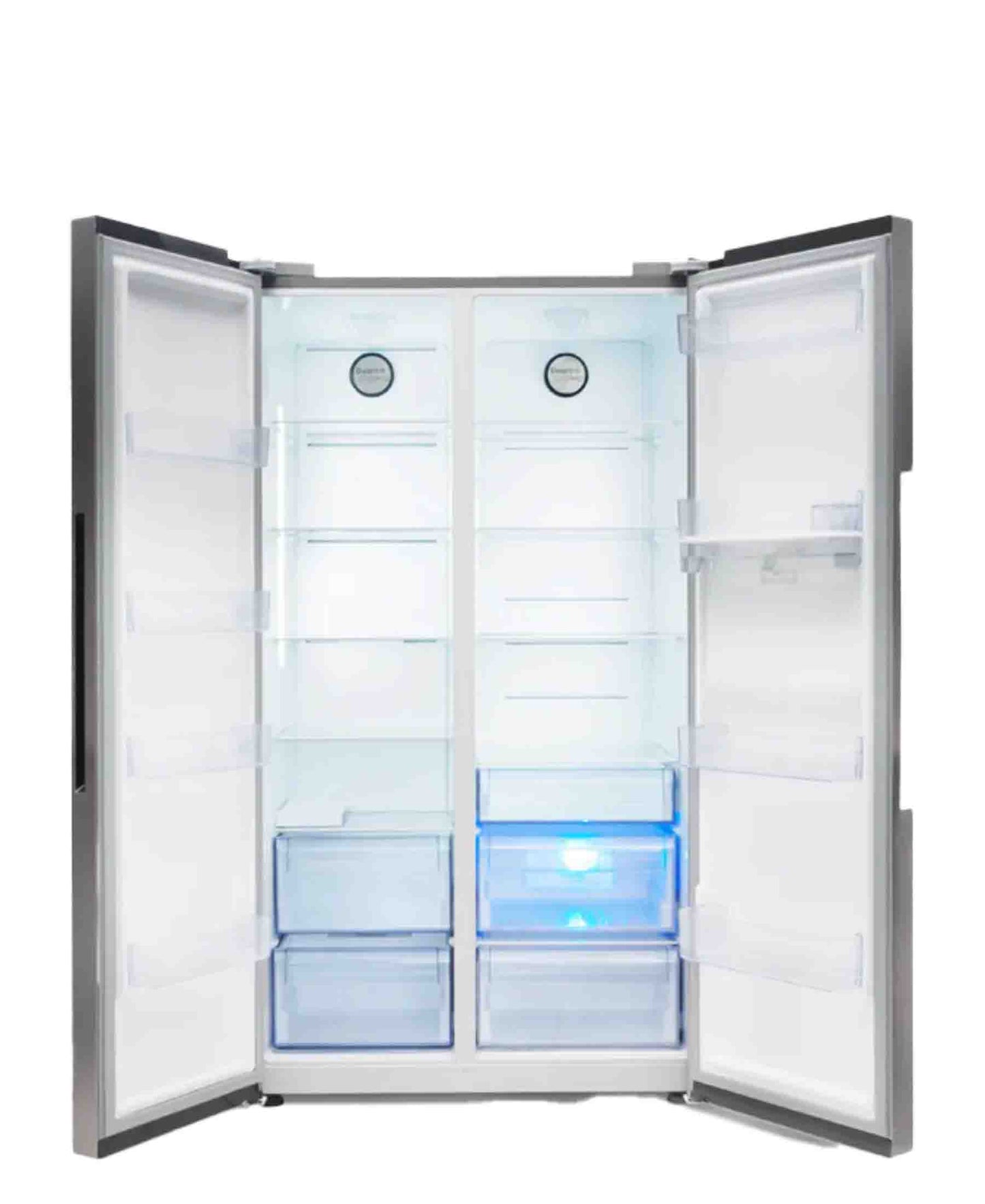 Defy 614lt Naturelight Side by Side Fridge Freezer - Metallic