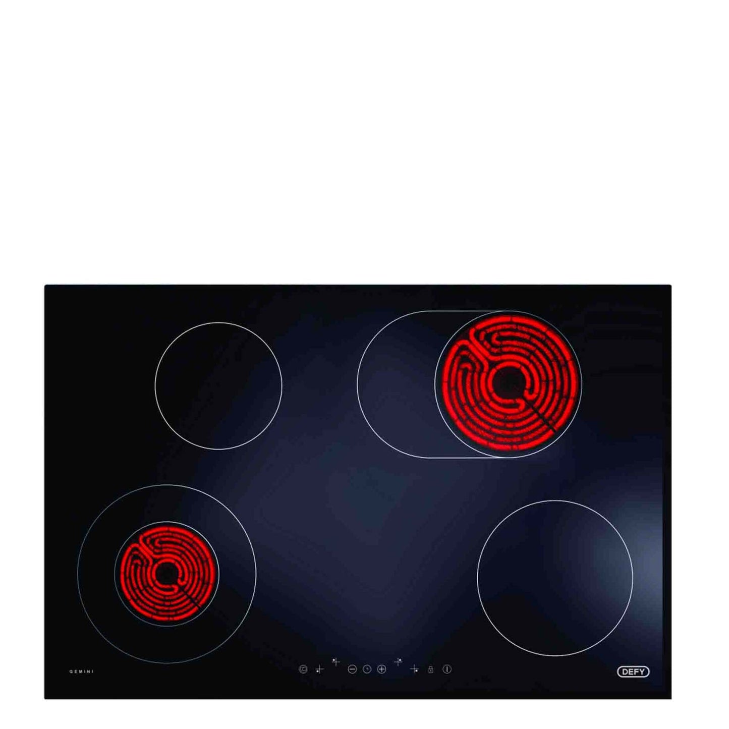 Defy Gemini Ceramic Hob - Black