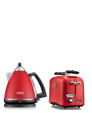 Delonghi red kettle and toaster online