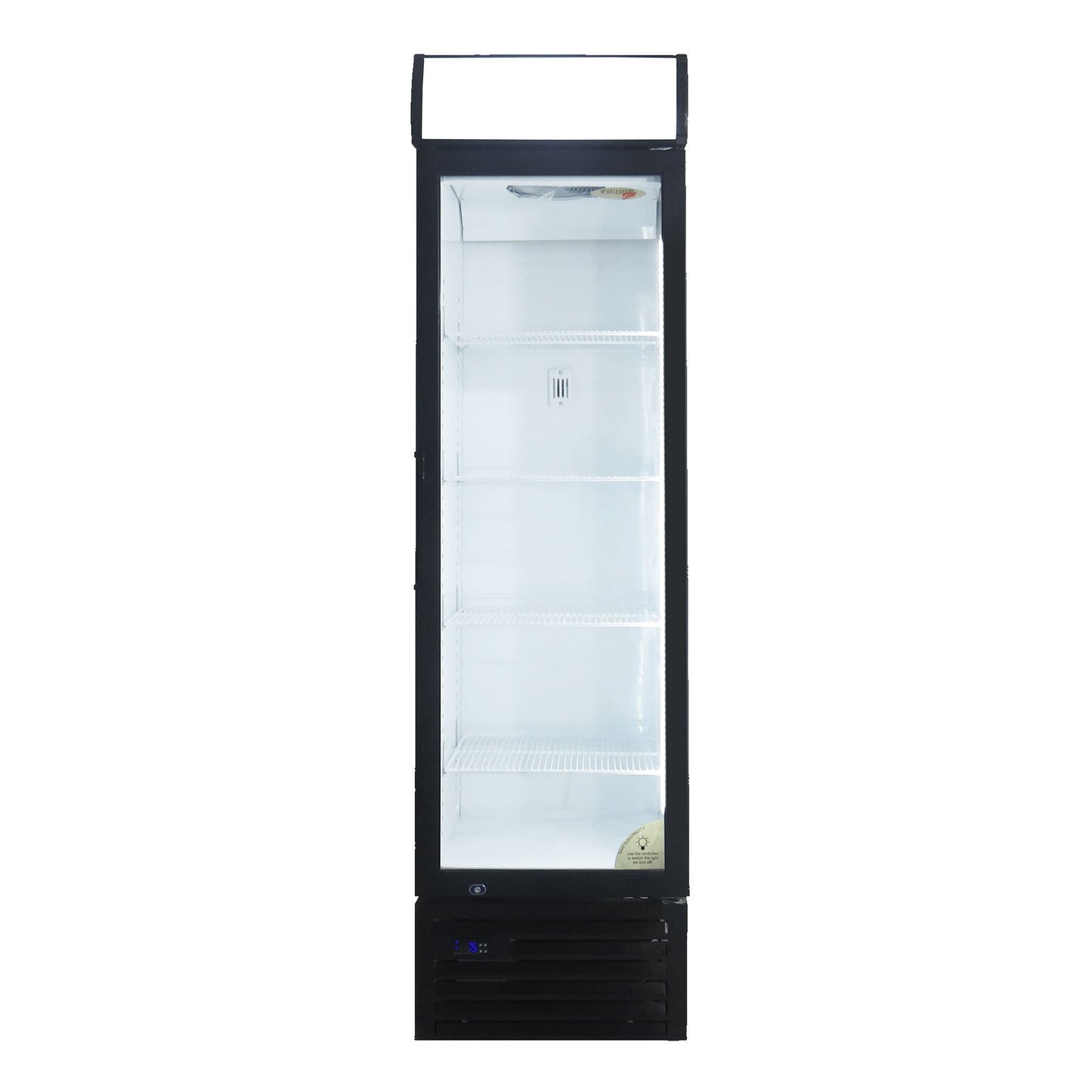 Fridge Star Hinged Door Beverage Cooler - Black & White