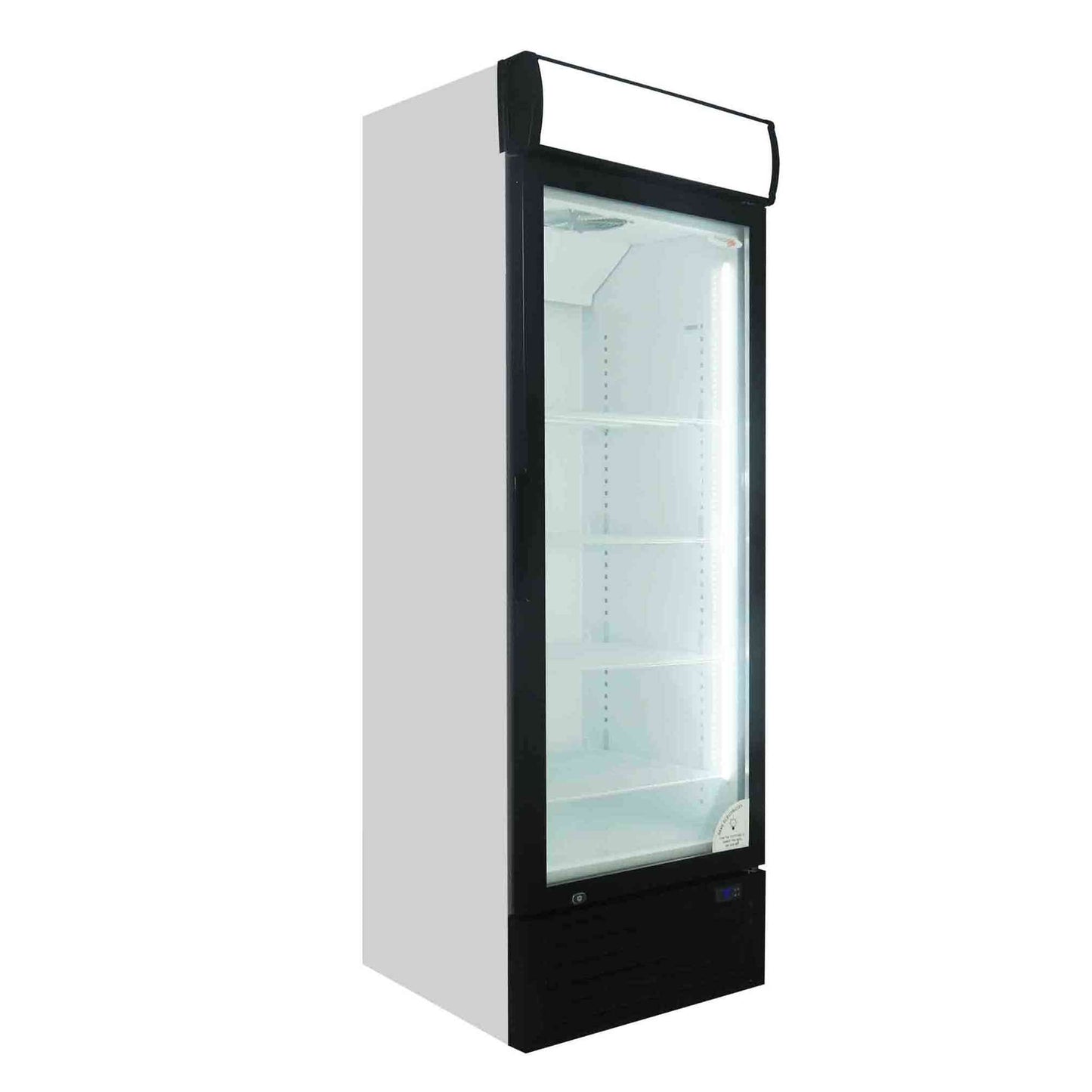 Fridge Star Beverage Cooler Swing Door - Black