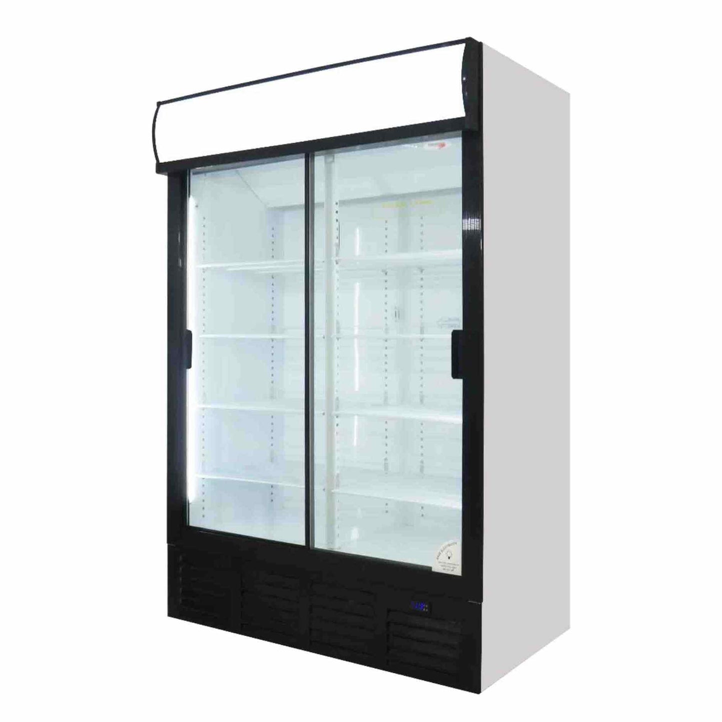Fridge Star Double Door Coke Fridge - Black