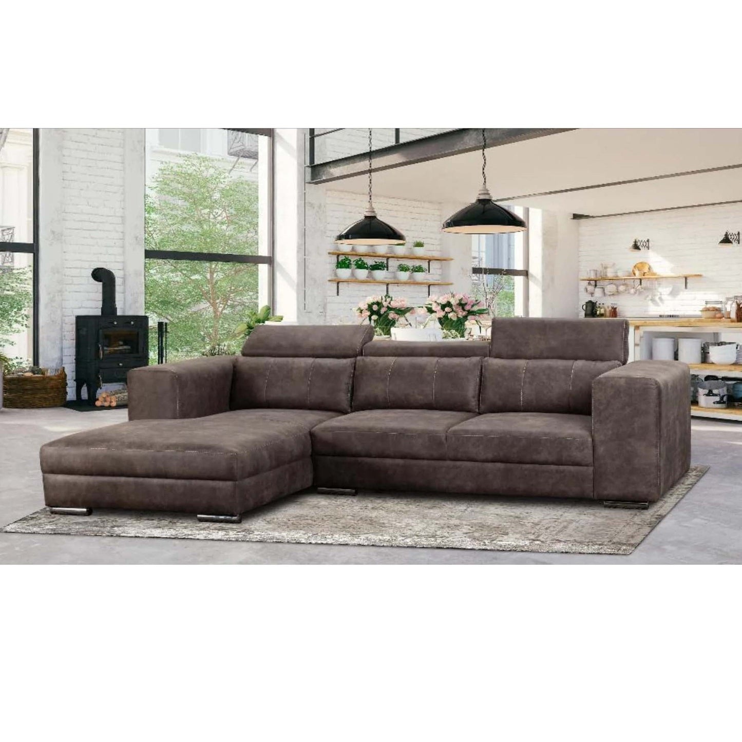 Earthline 2 Piece Daybed Leather Upper
