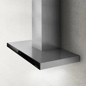 Elica 90cm Box Style Cooker Hood Black Glass Front Panel