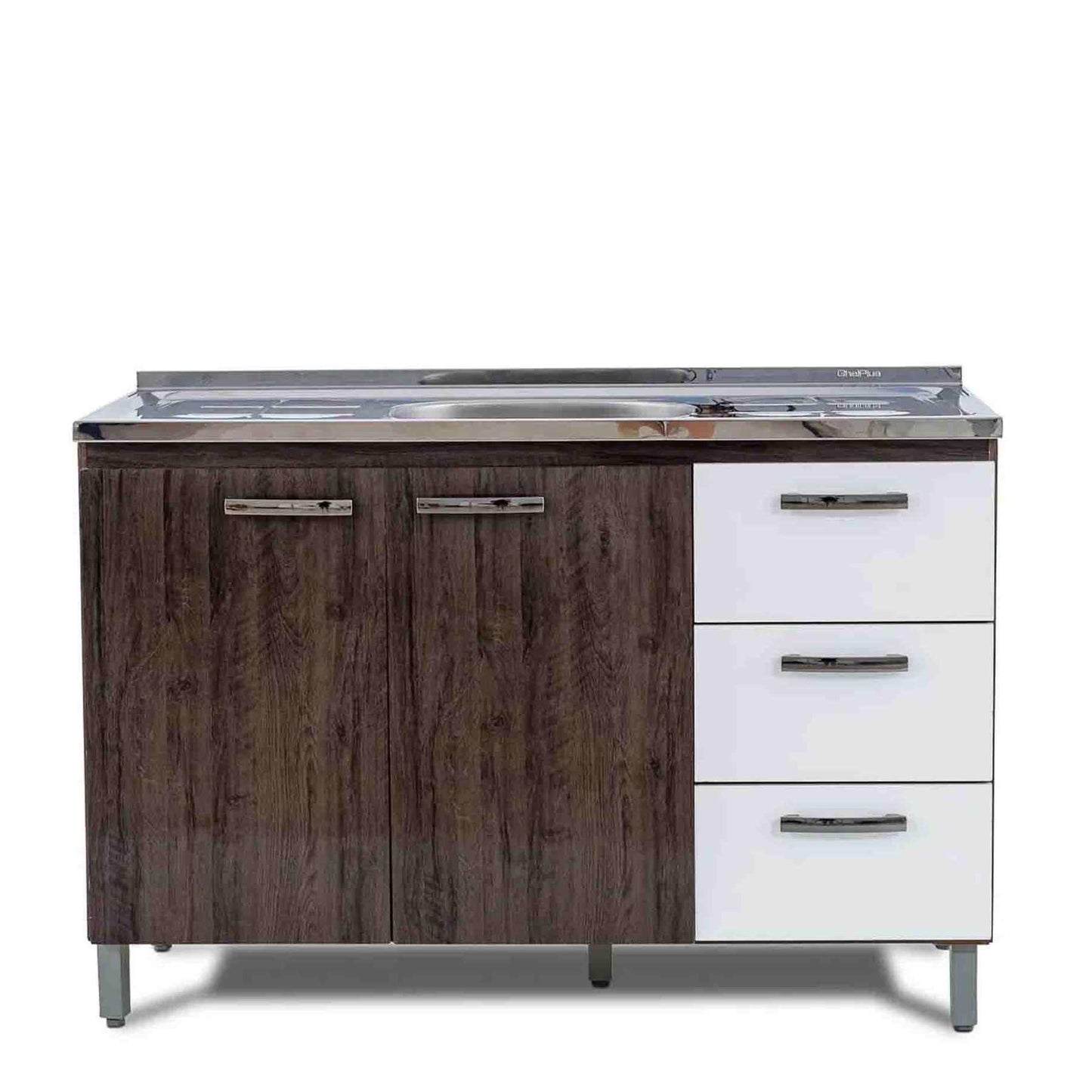 Brazil Kitchen Base With Sink – Arezo And White