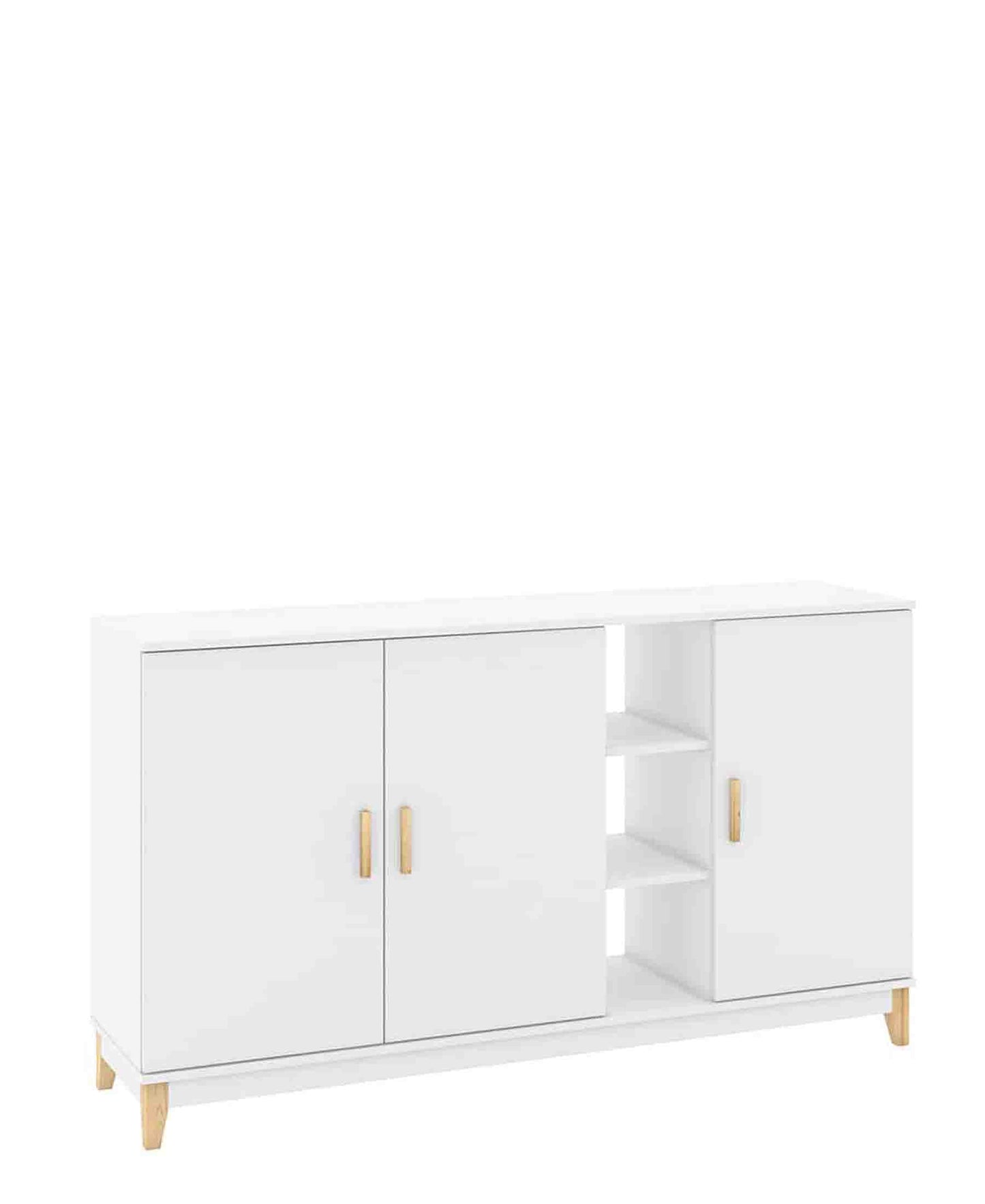 Modern 2 Door Brazillian Cabinet – White