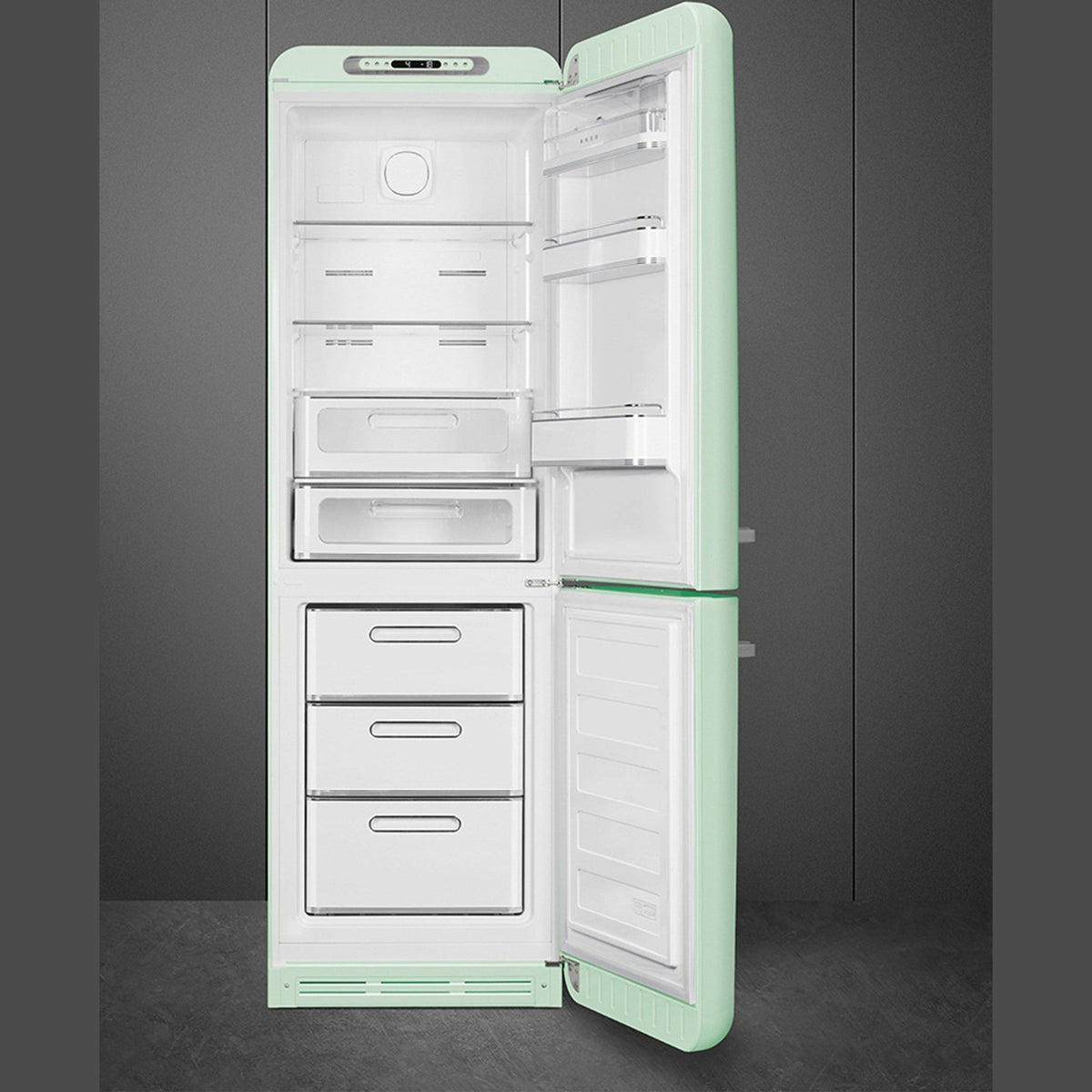 Smeg Retro Combination Fridge 60CM - Mint - view 3