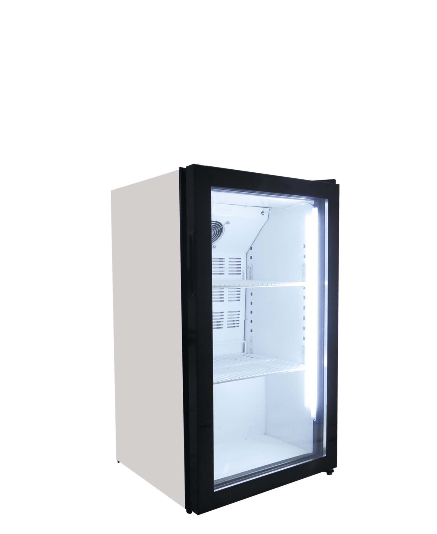 Fridge Star Hinged Door Beverage Cooler - Black & White