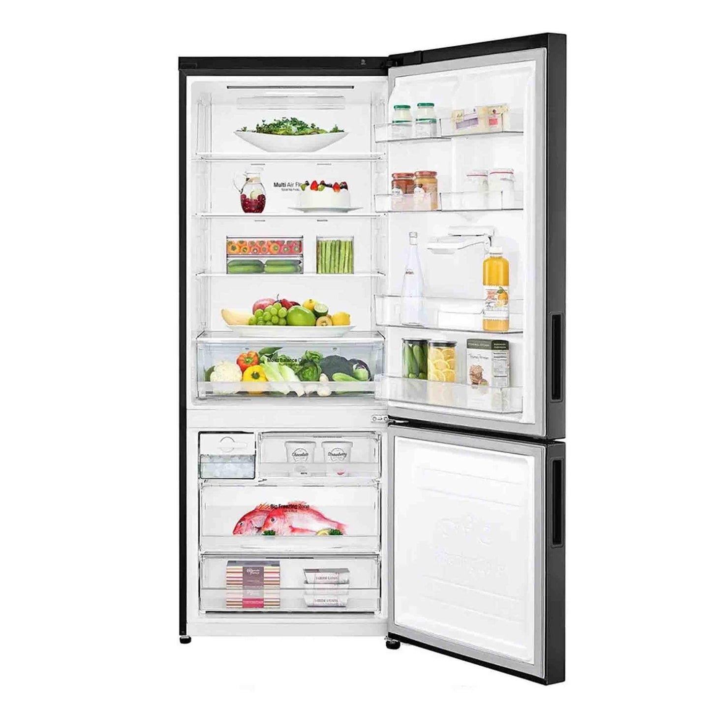LG Inverter Linear Compressor Combi Fridge Freezer - GC-F569NQHM