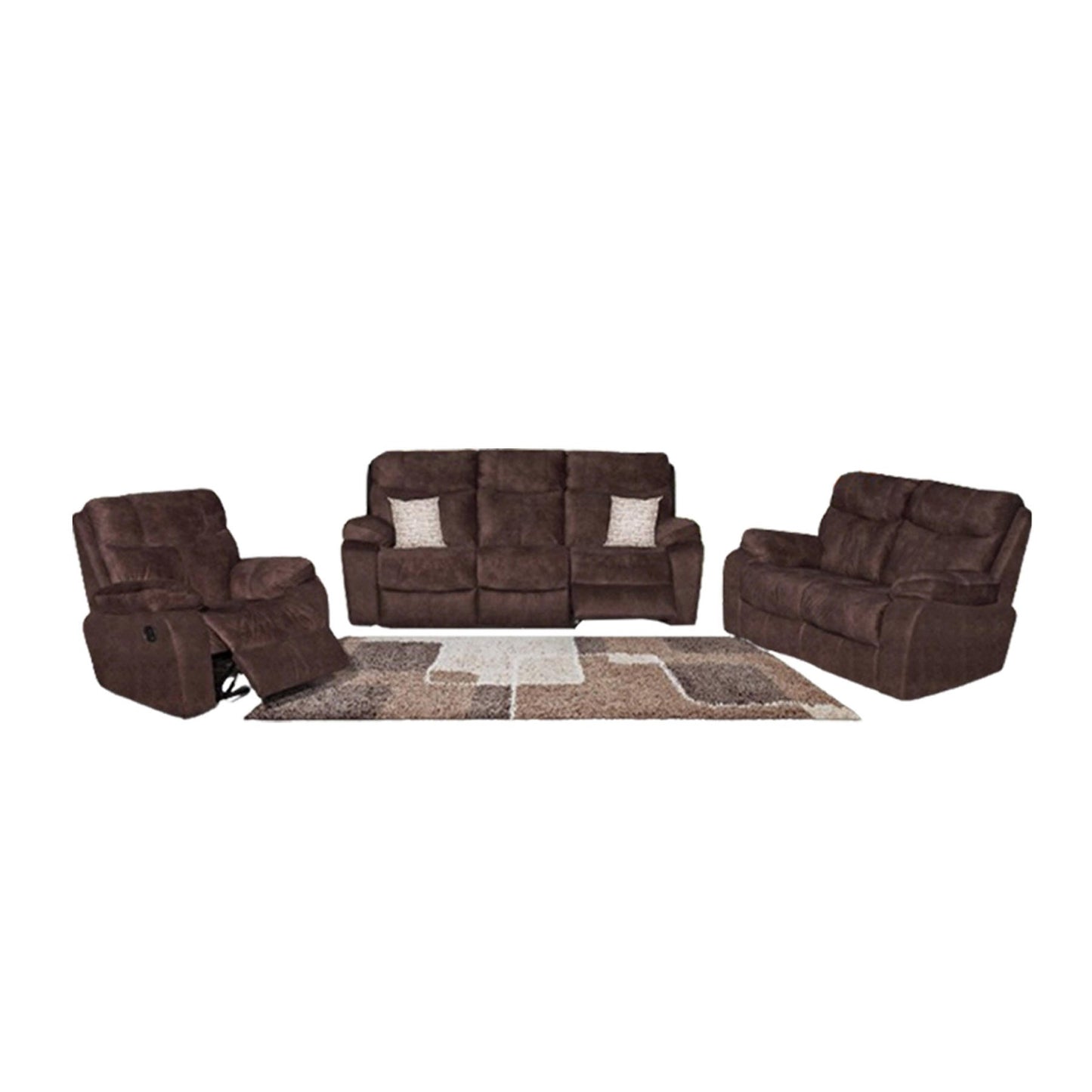 Grafton Everest Nivada Fabric 3.2.1 3 Action Recliner