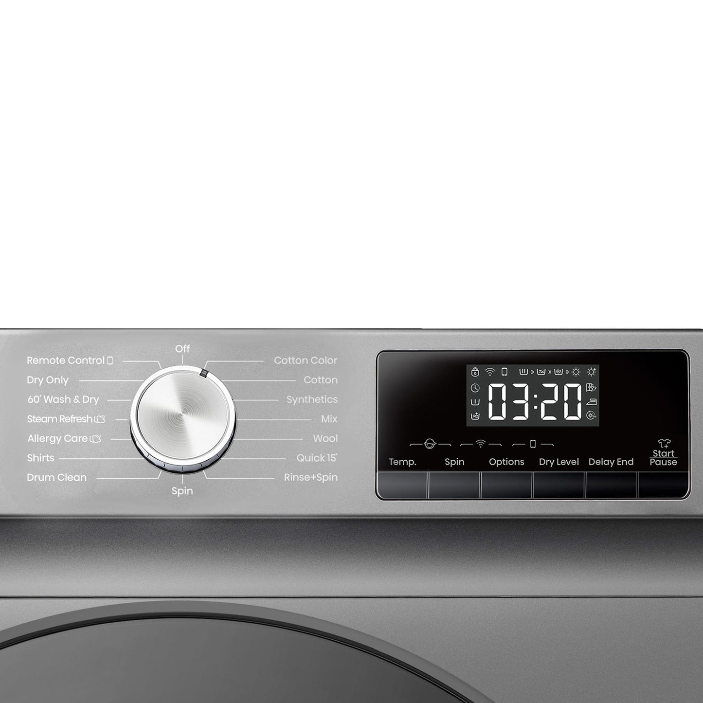 Hisense 2 in 1 Front Load Washer(8kg) & Dryer(5kg) Titanium