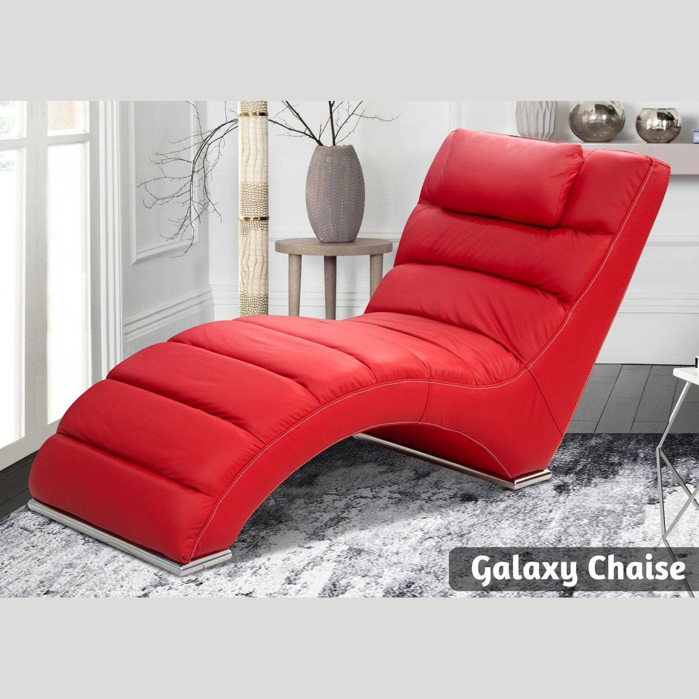 Galaxy Chaise Single Seater Red