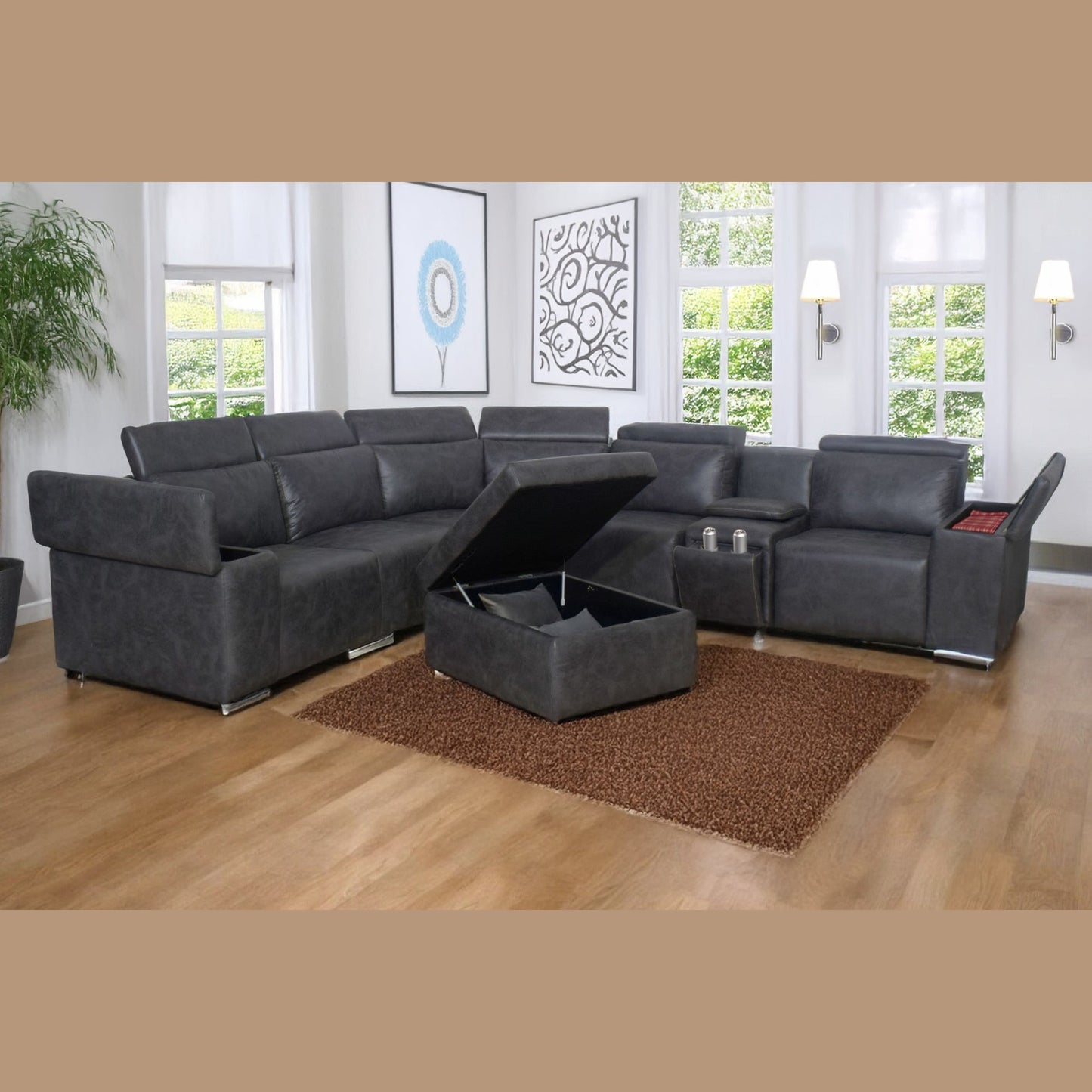 Venezia 6 Piece Corner Lounge Suite