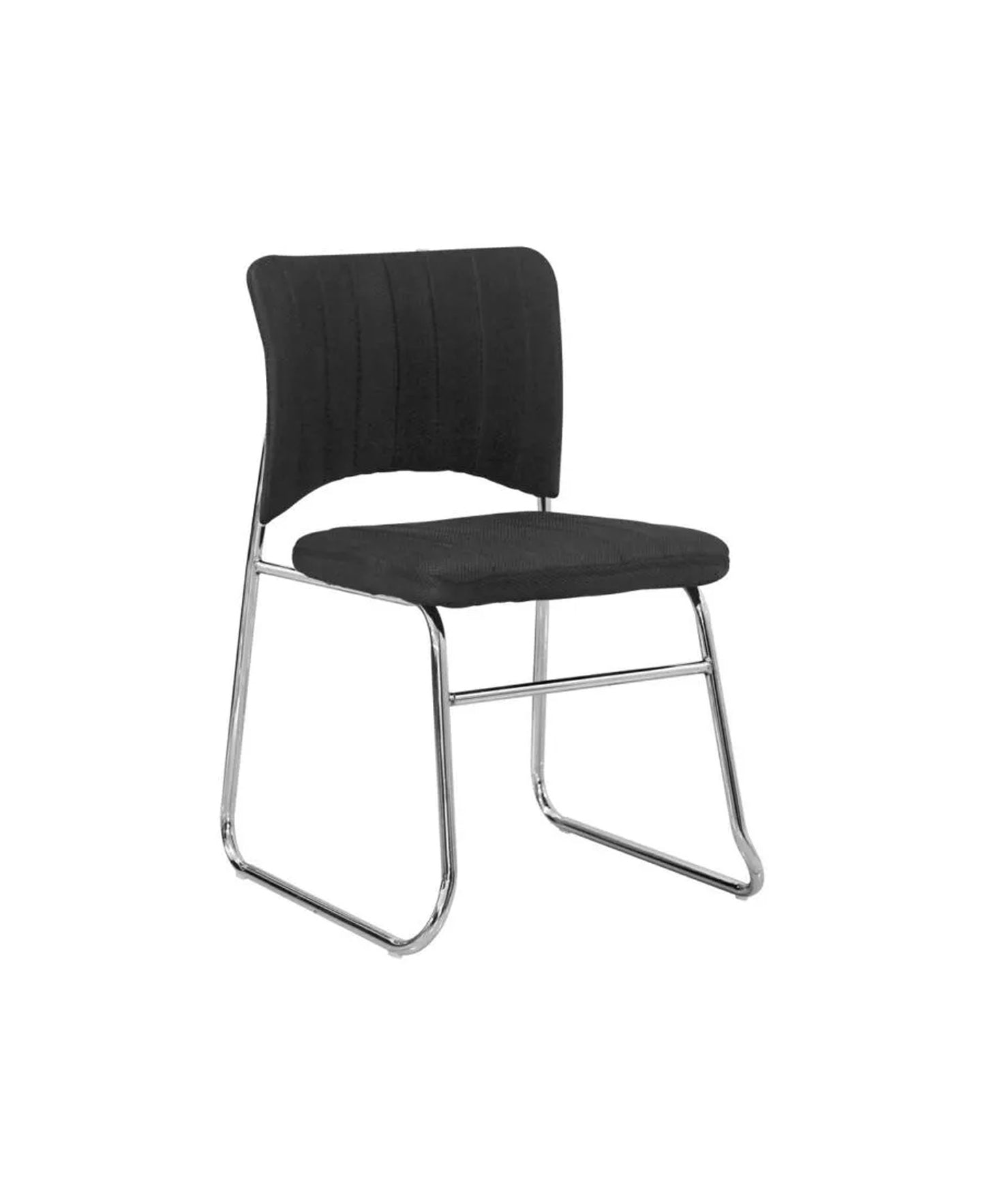 MW-A24 Office Chair Curved Back Chrome Frame