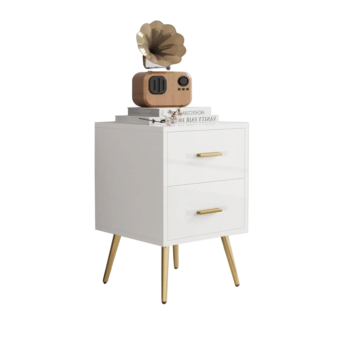 MW235 Modern Nightstand – White