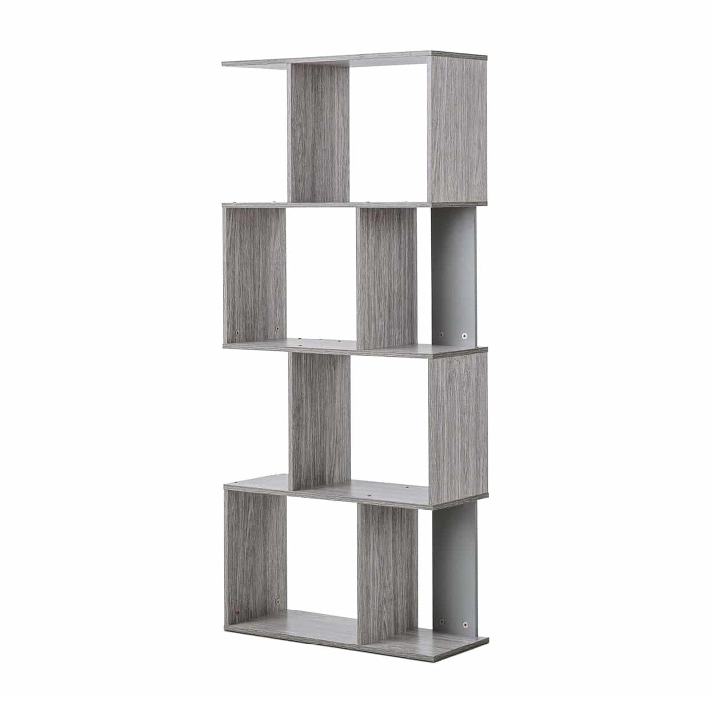 MW6805 4 Shelf Wooden Unit – Grey Oak