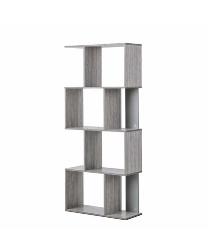 MW6805 4 Shelf Wooden Unit – Grey Oak