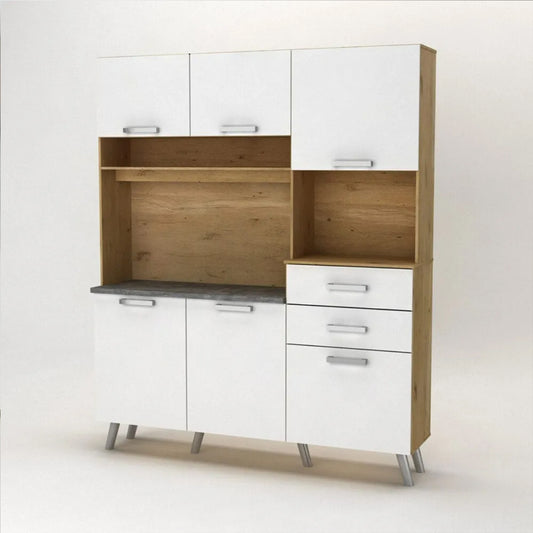 Kitchen Dresser – UK Oak + Snow White MWBR760B