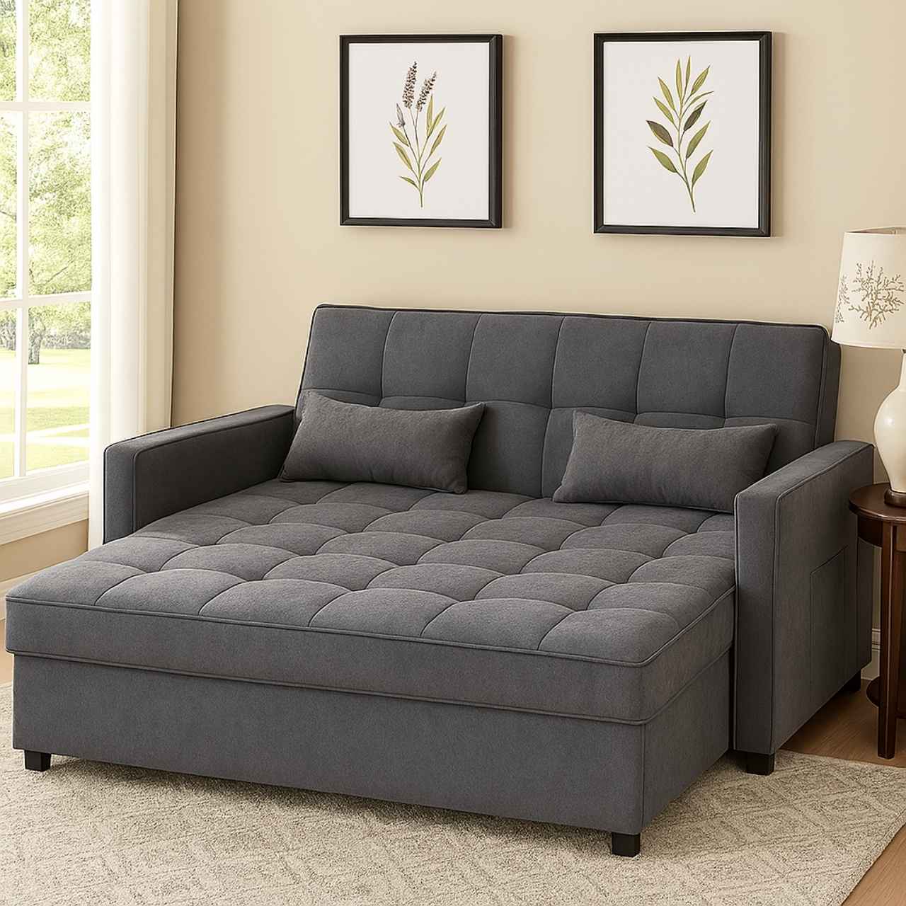Grey Pull Out Sofa Bed – MWC222