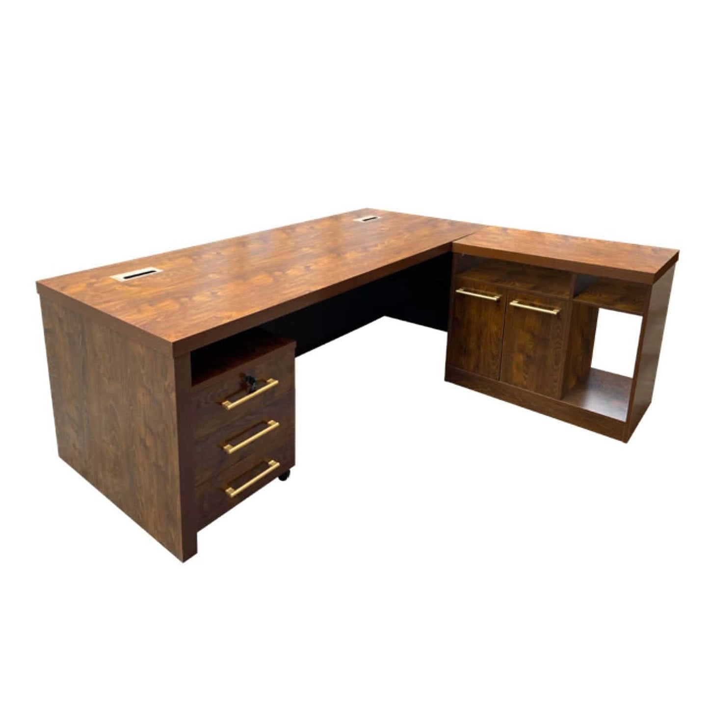 Contemporary Office Desk With Credenza MWVOPB1800