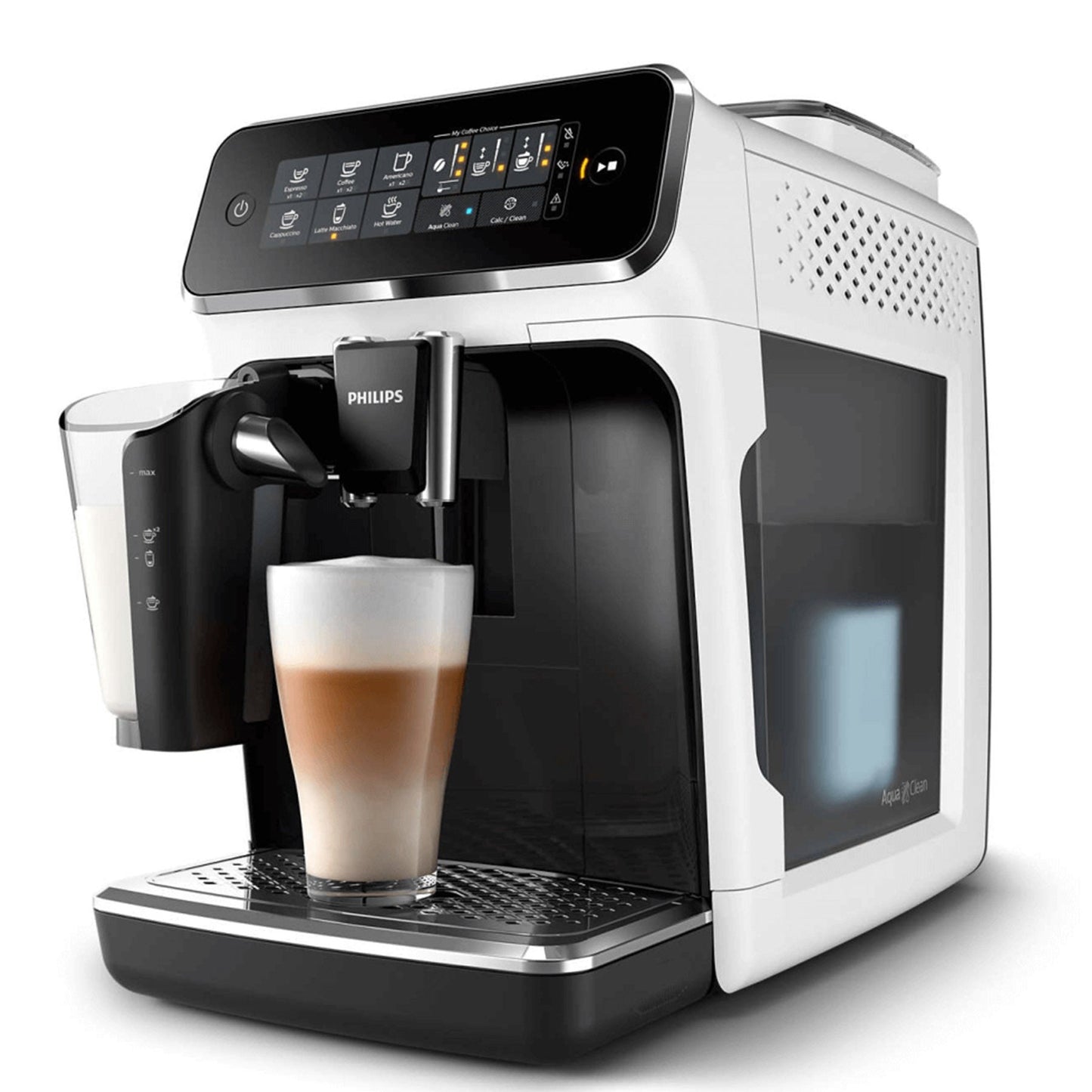 Philips 3200 Automatic Espresso Machine - Black & White