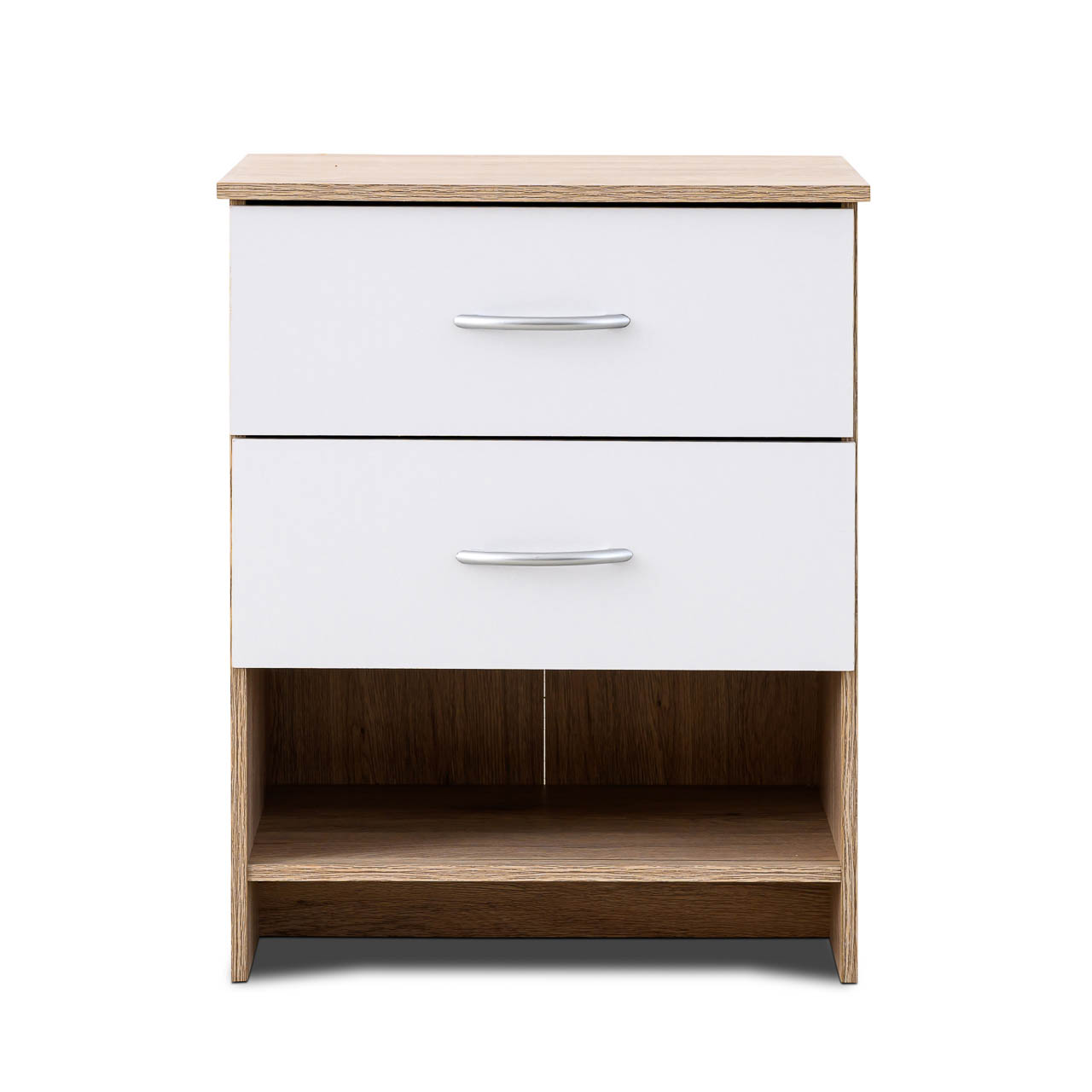 Modern 2 Drawer Nightstand MW342 – Available in 3 Colours