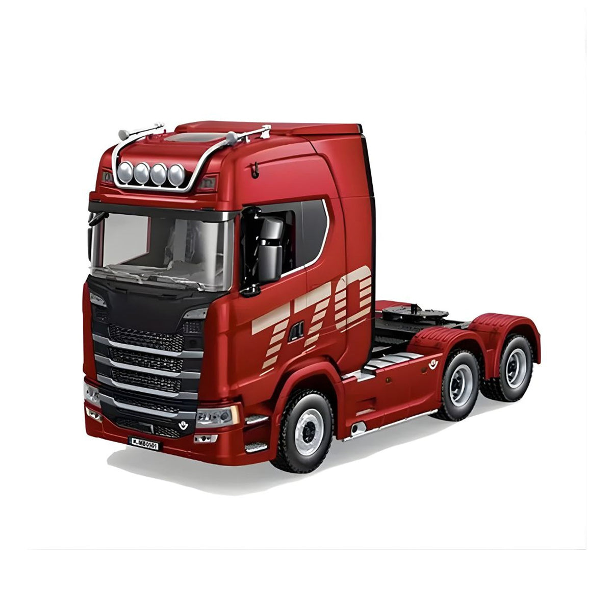 RC Scania Truck & Flatbed Trailer Red