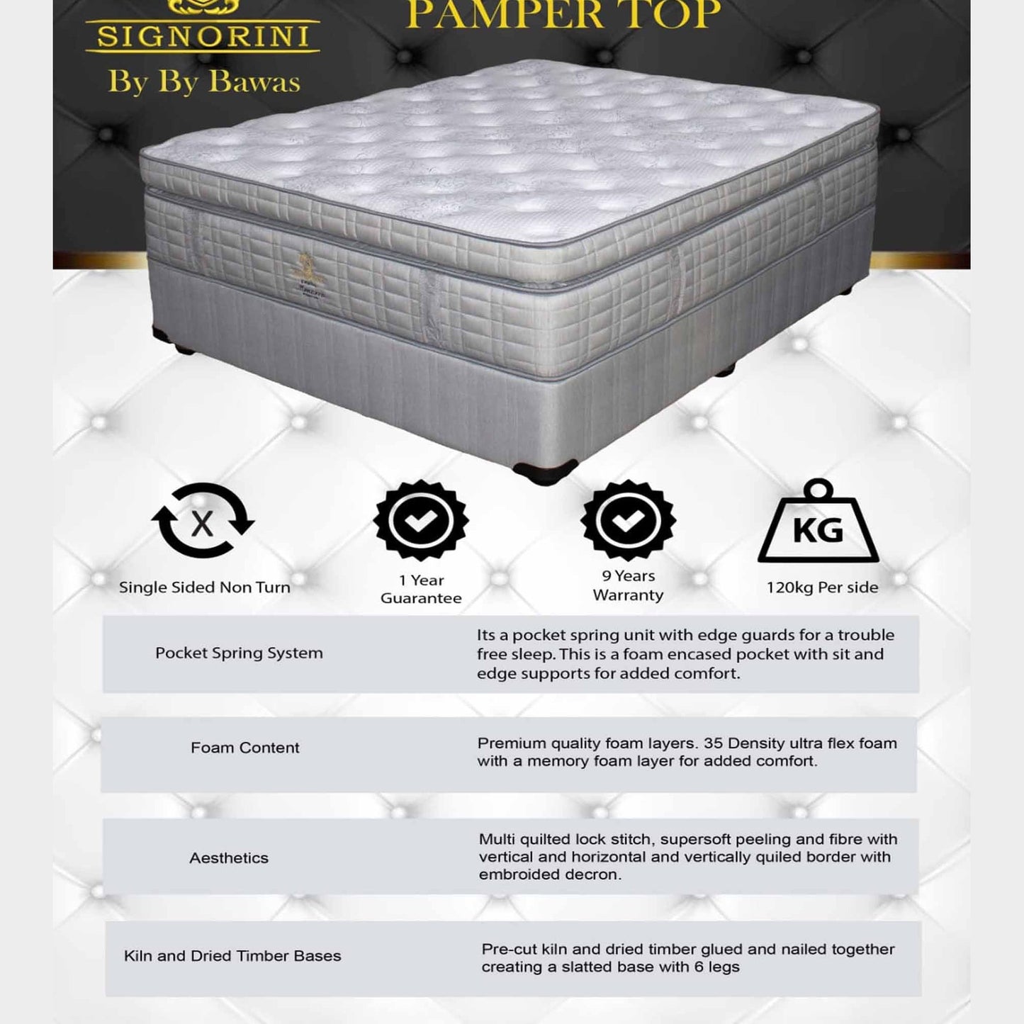 Signorini Monarco Queen Bed