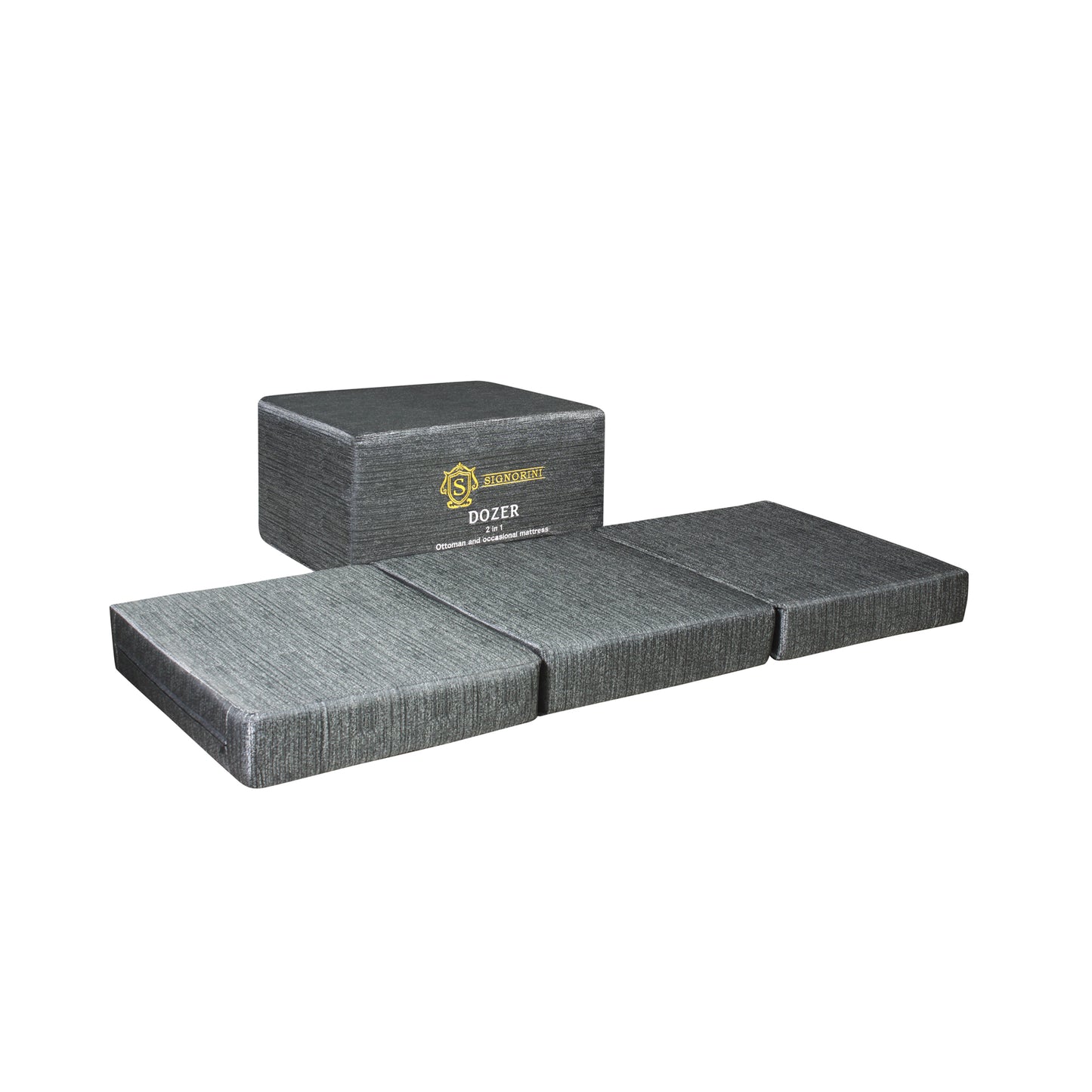 Signorini Dozer 2 In 1 Ottoman - Grey